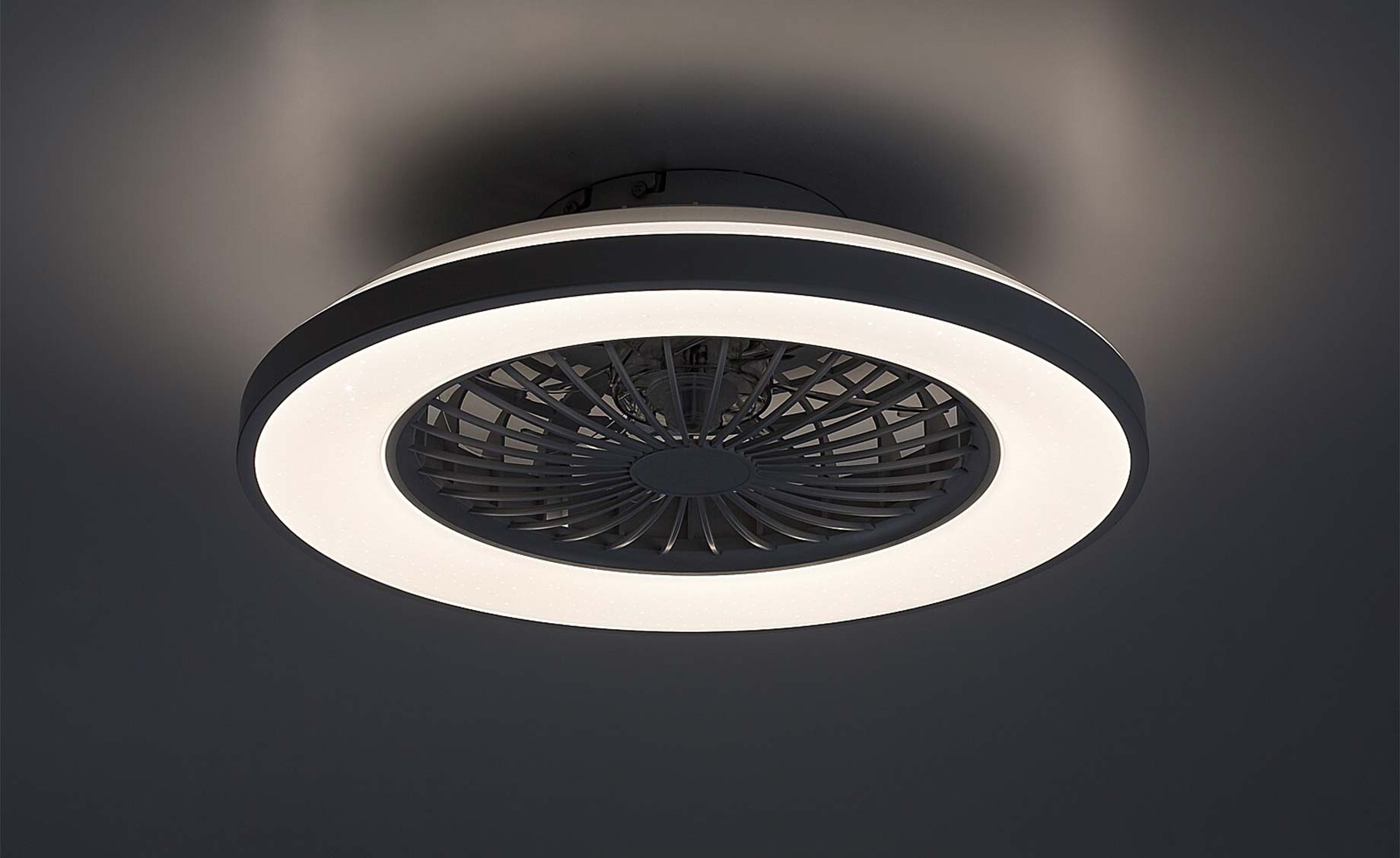 Stropni ventilator Dalfon LED srebrni