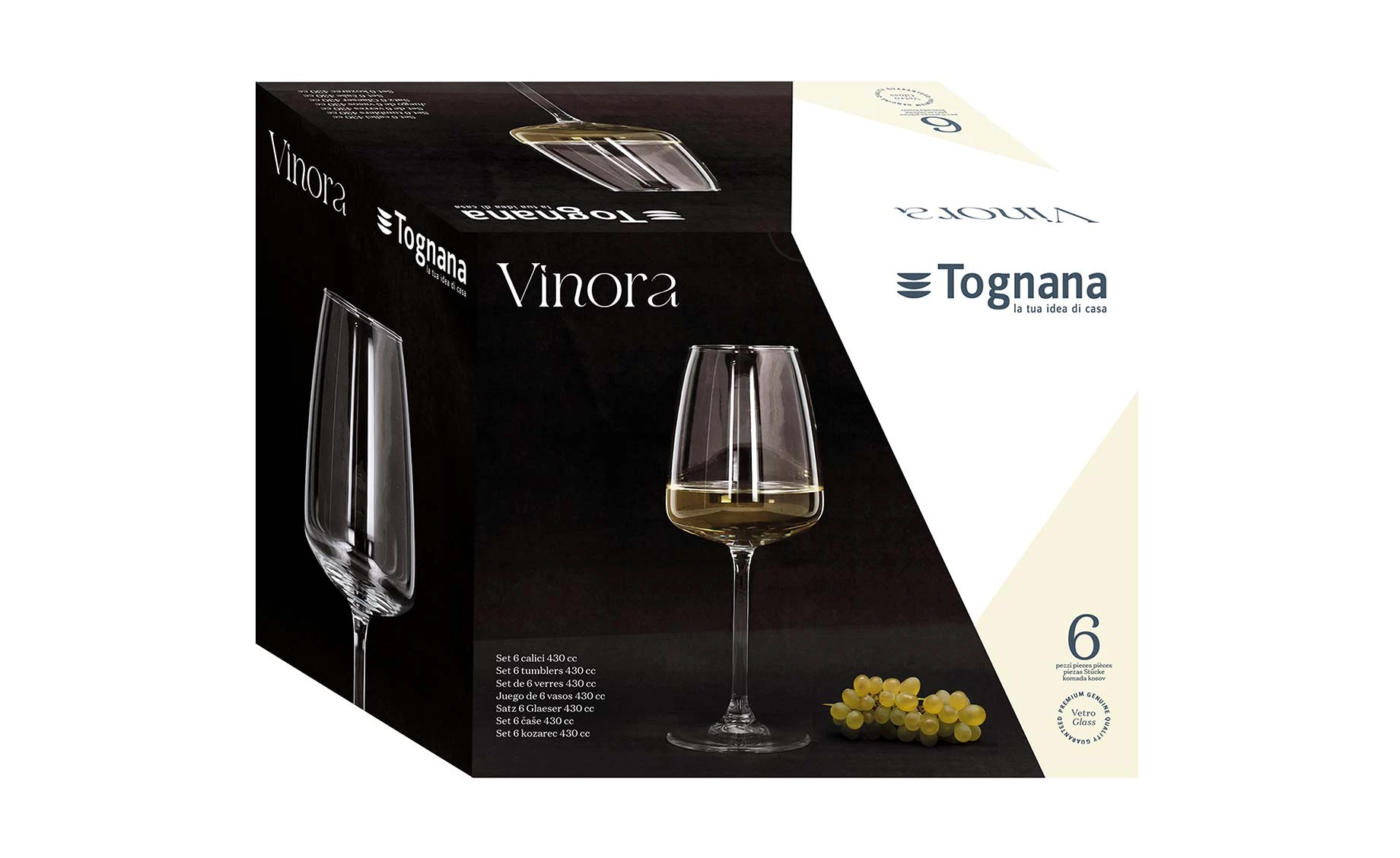 Set 6 čaša za vino Vinora 430ml