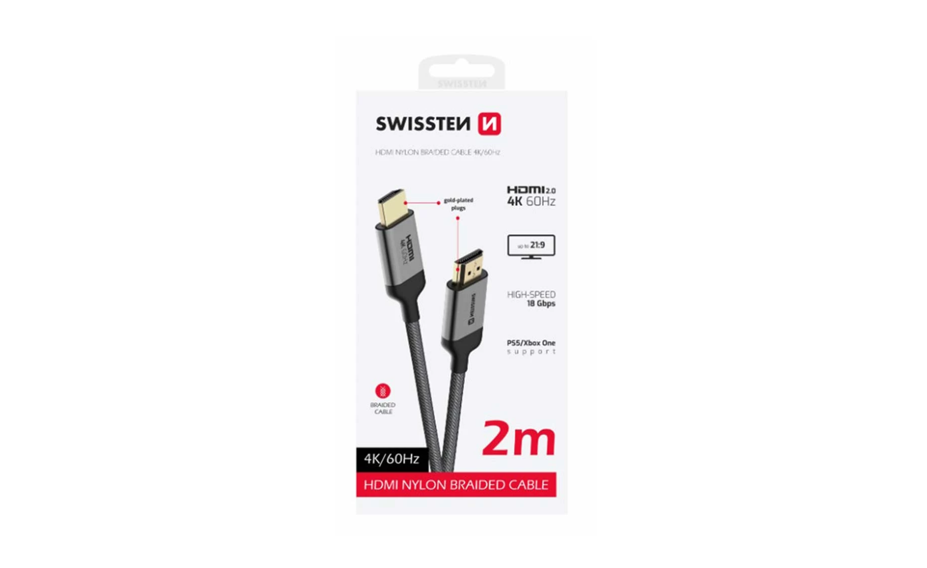 Swissten SWT 75501102 hdmi kabel , pozlaćeni , 2m