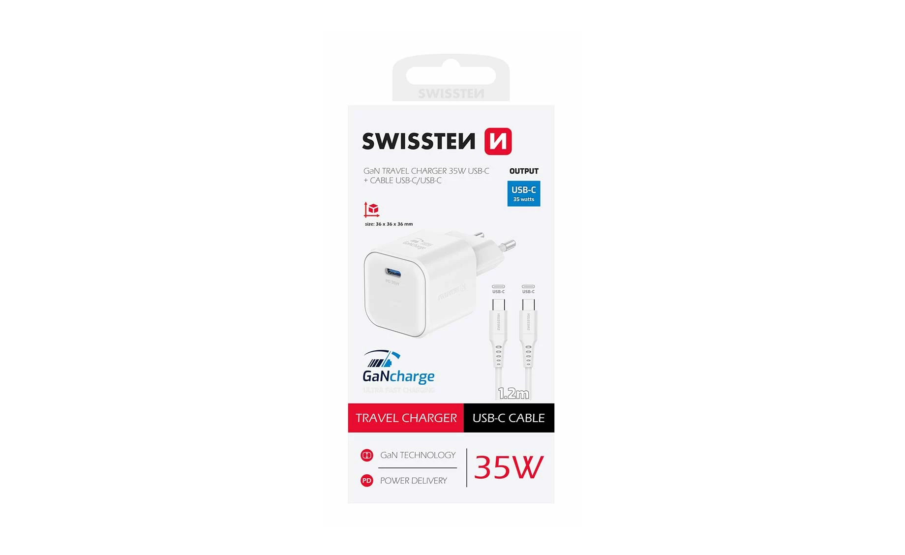 Swissten SWT 22070220 punjač za AC220 , 35W , bijeli