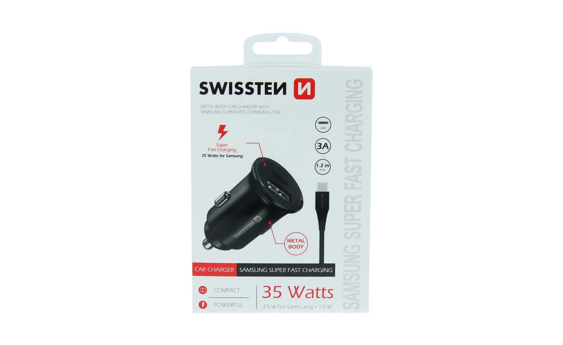 Swissten SWT 20117100 punjač za auto , 35W