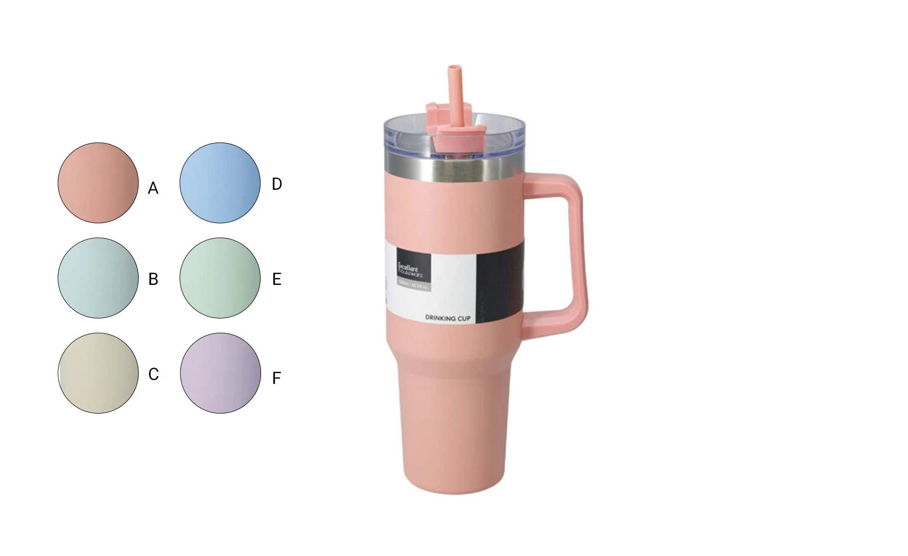 Prijenosna šolja Sylvie 1,2l više boja