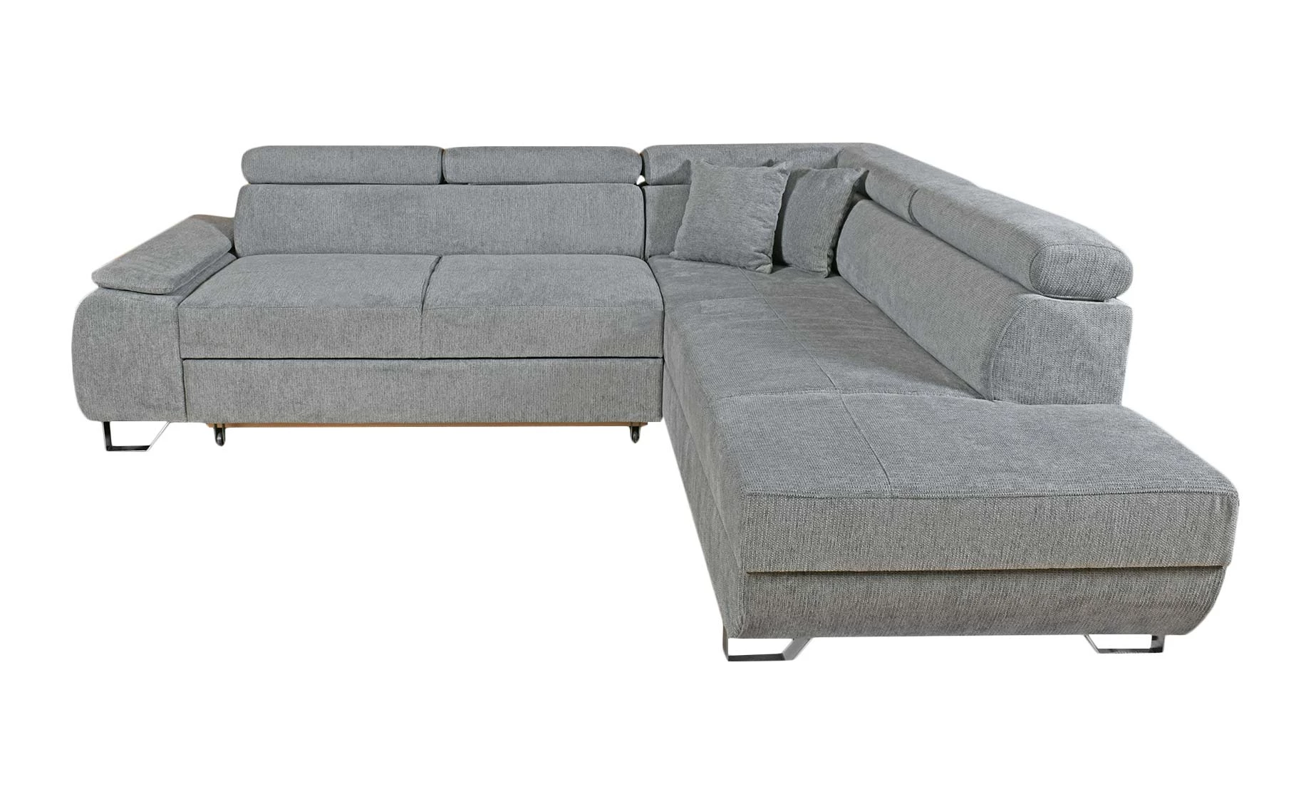 Victoria ugaona garnitura sa ležajem 275x205x81/94 cm desna siva