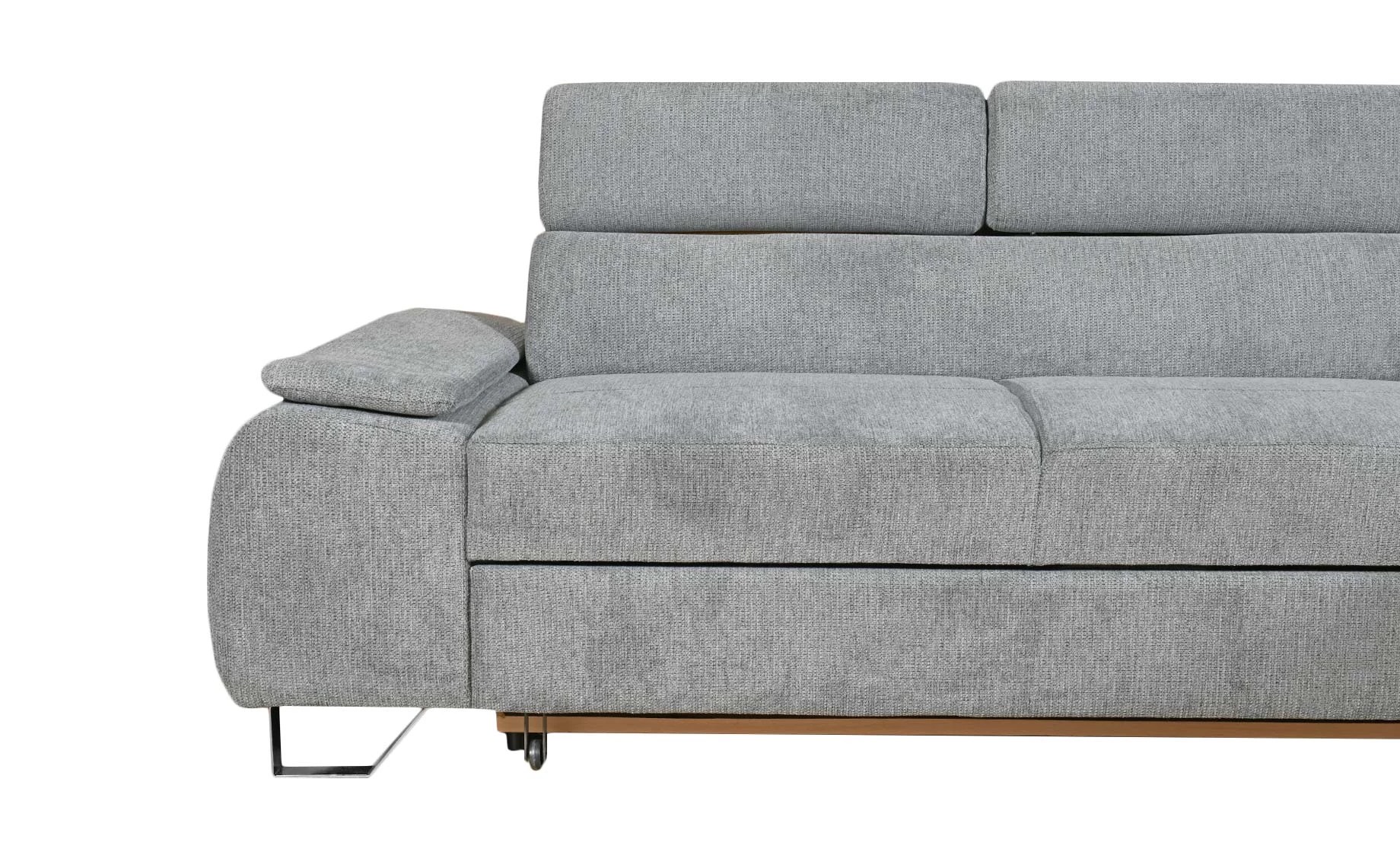 Victoria ugaona garnitura sa ležajem 275x205x81/94 cm desna siva