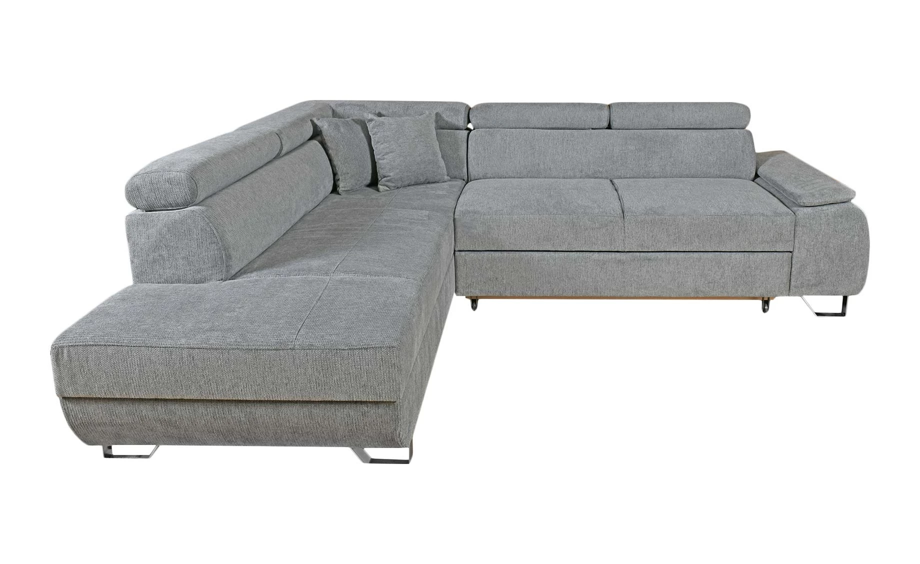 Victoria ugaona garnitura sa ležajem 275x205x81/94 cm siva leva