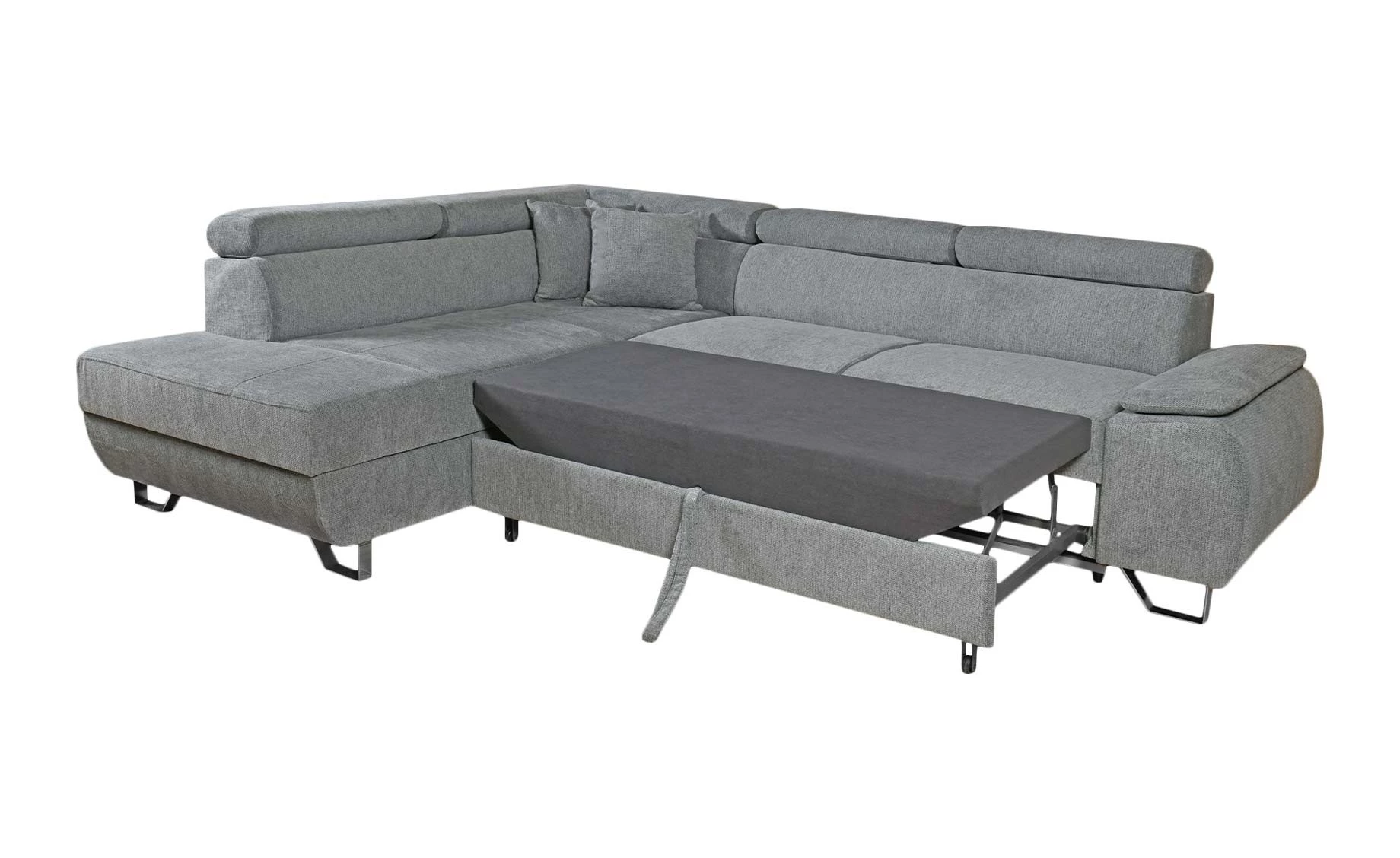 Victoria ugaona garnitura sa ležajem 275x205x81/94 cm siva leva