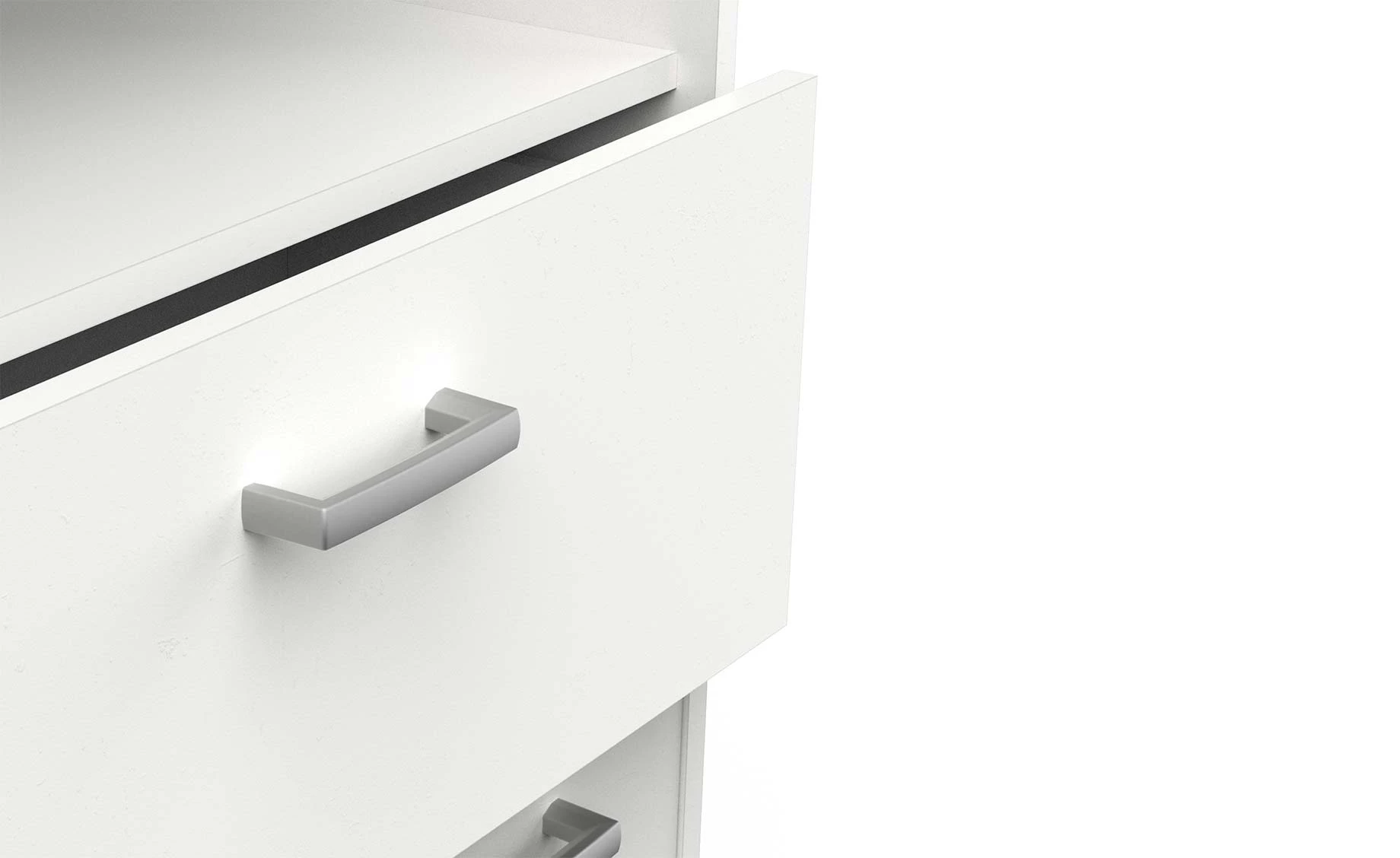 Coralie visoki ormar 4 vrata + 1 fioka 64x33x185 cm beli