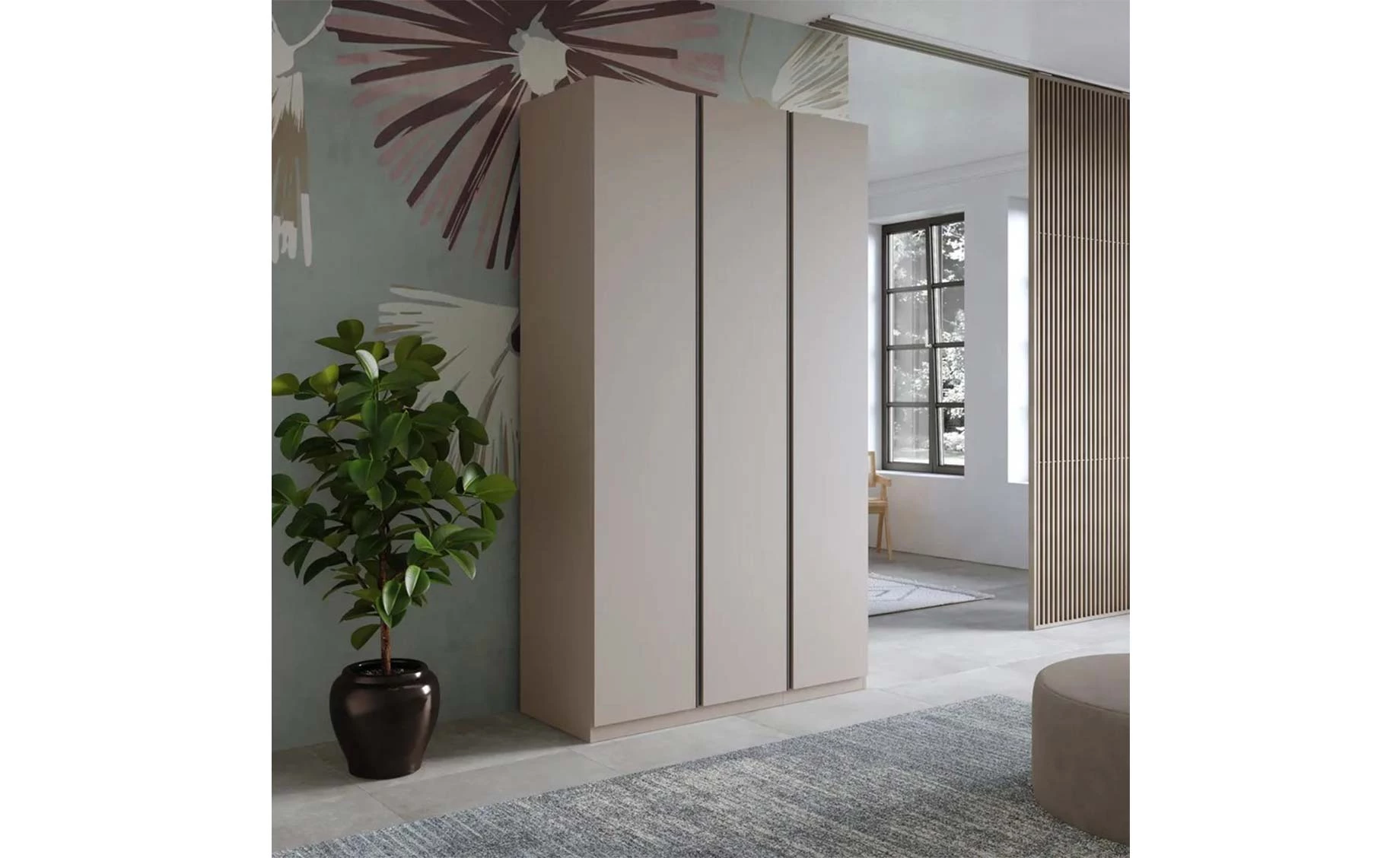 Brema otklopni ormar 138X55X240 kašmir/antracit