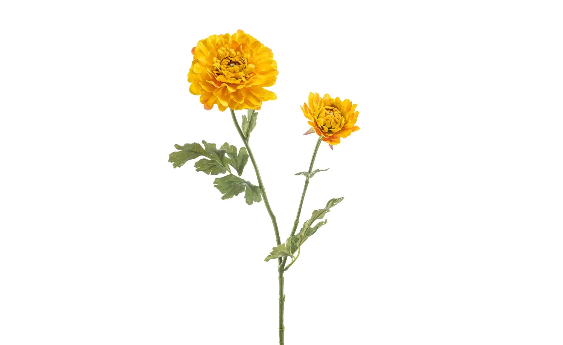 Veštačka biljka ranunculus 65cm žuta