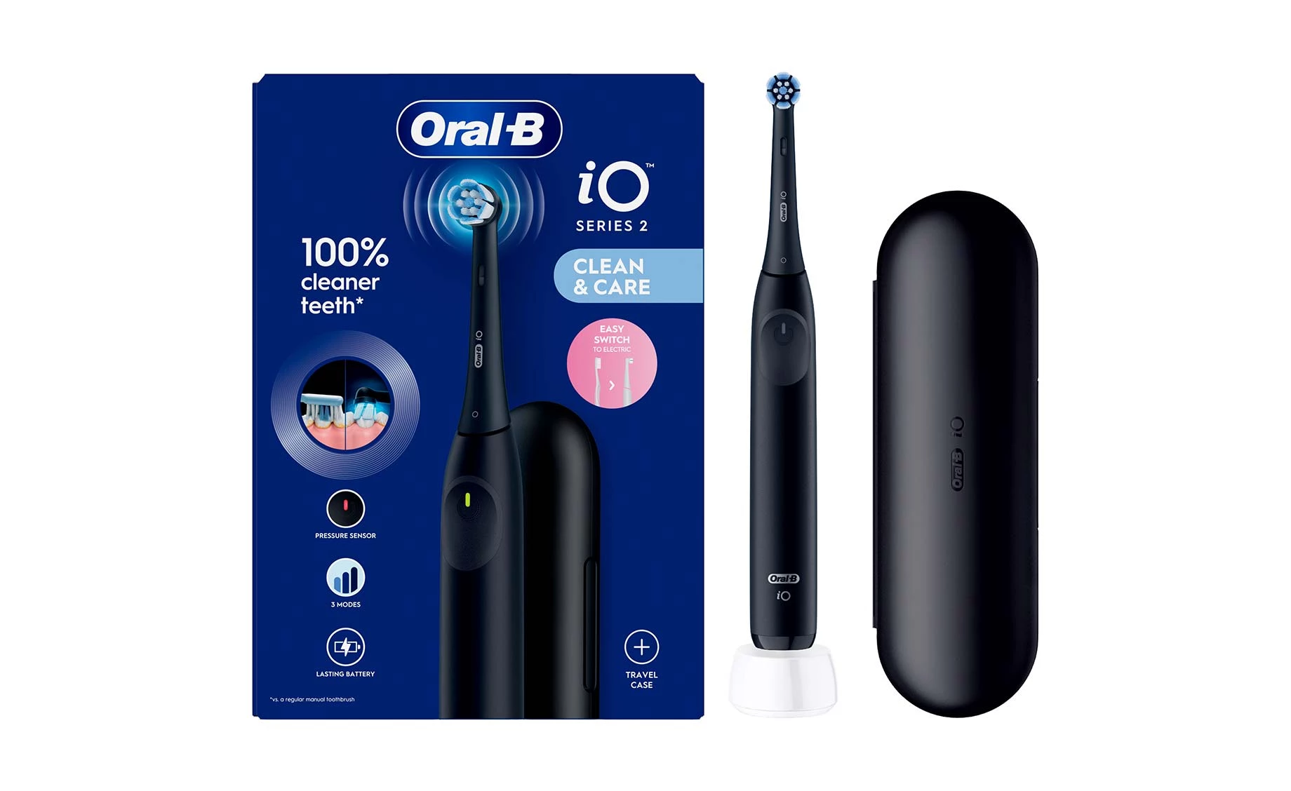 Oral-B iO2 BLACK električna četkica + putna torbica