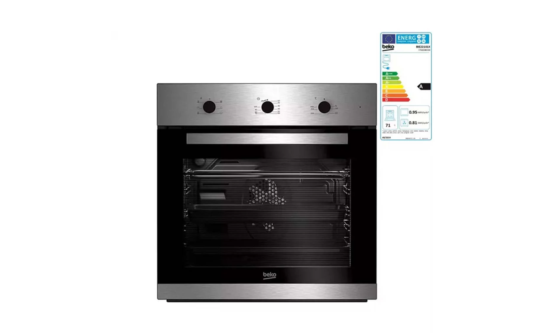 Noella blok kuhinja sa aparatima 300x150x216 hrast natur / bela mat leva