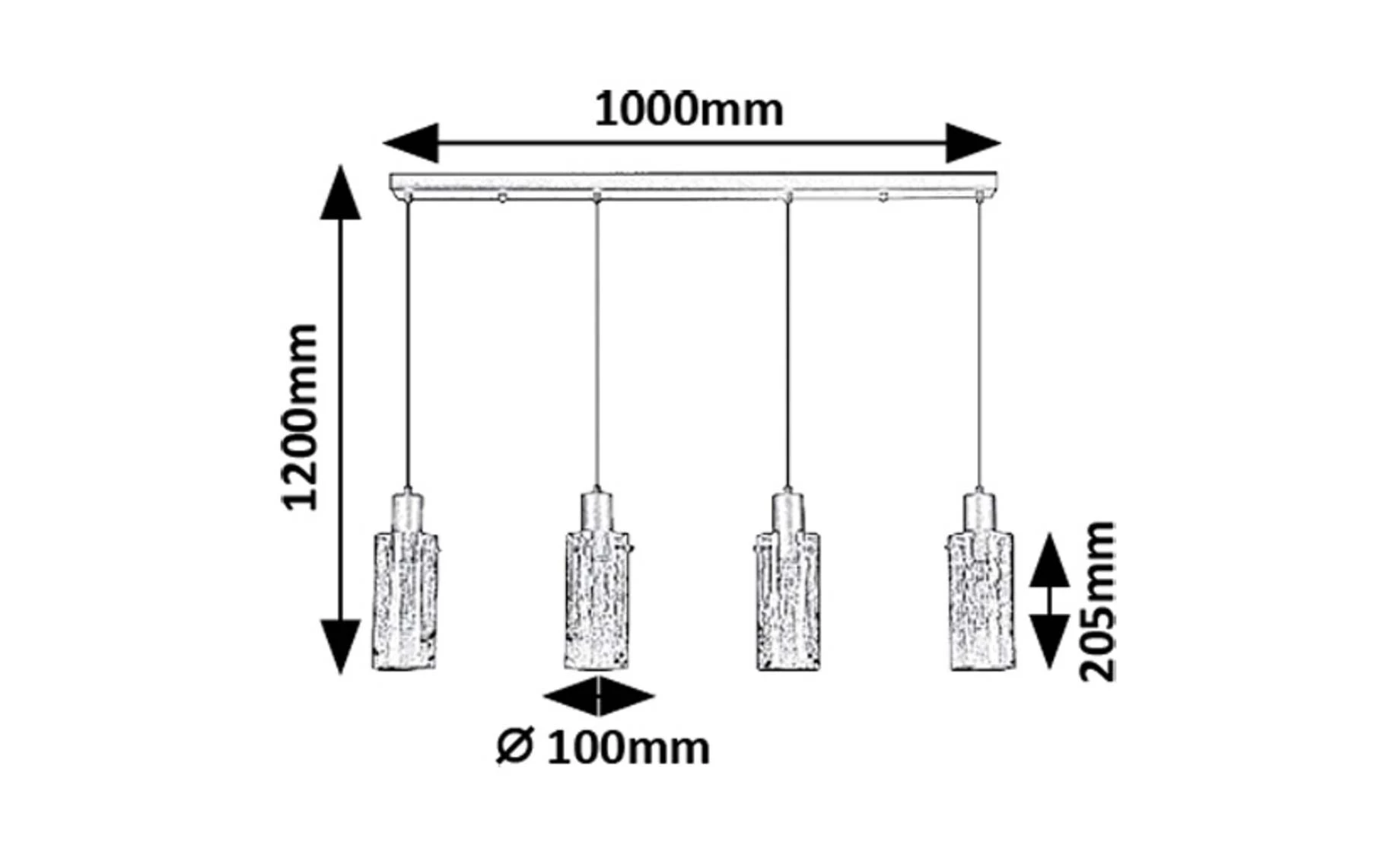 Viseća lampa Fumea 4