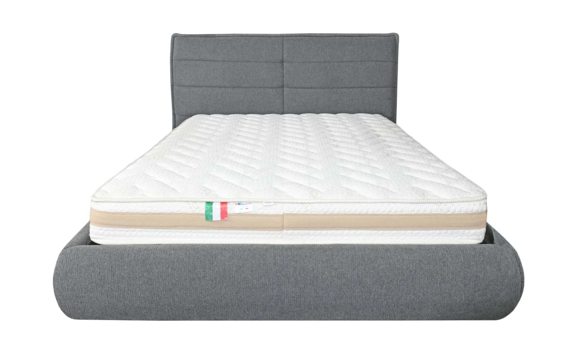 Ischia krevet sa prostorom za odlaganje 184x226x110 cm sivi