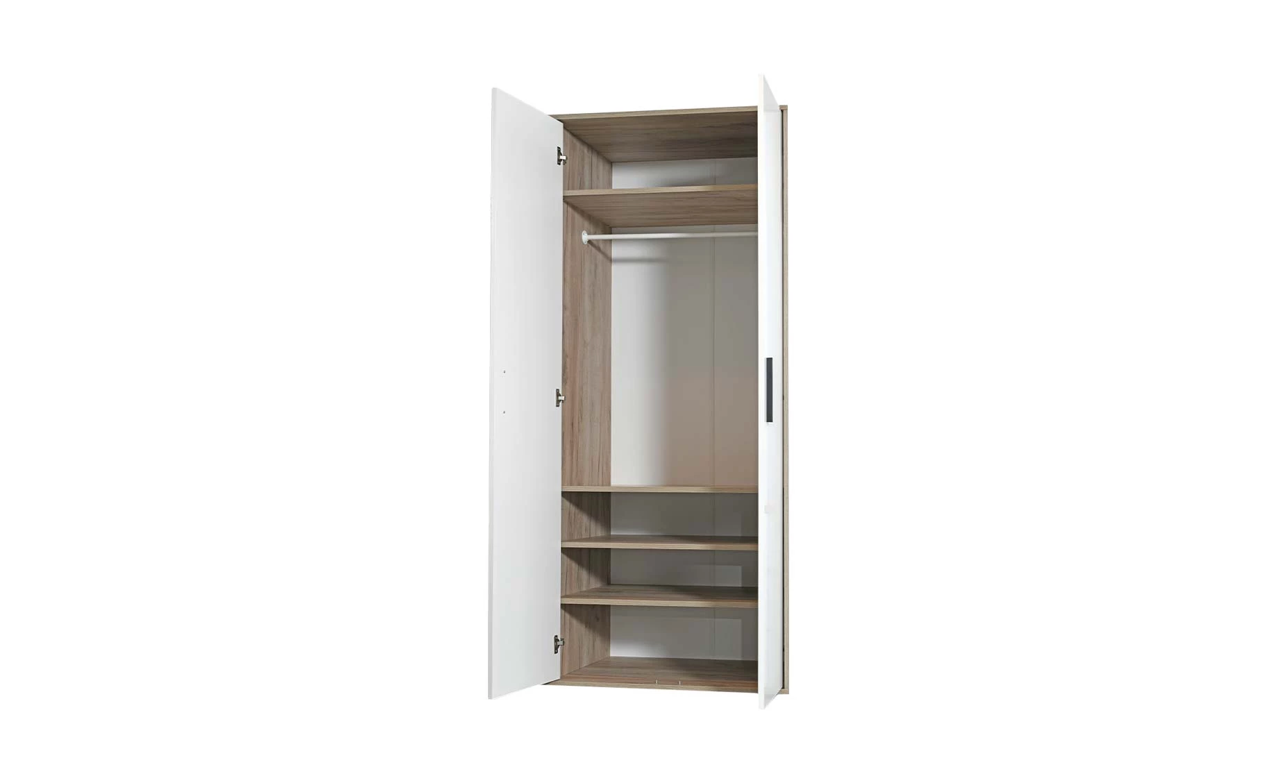 Marlee otklopni ormar 2 vrata 84x56x198 cm hrast/bijela mat
