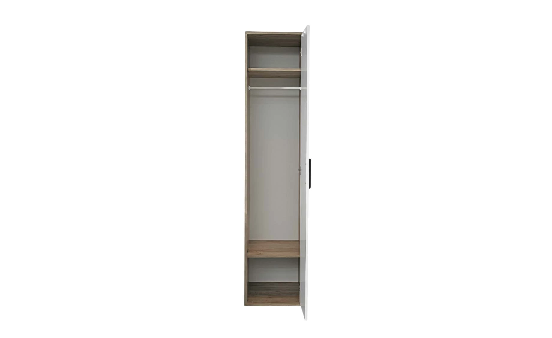 Marlee otklopni ormar 1 vrata 44x56x198 cm hrast/bijela mat