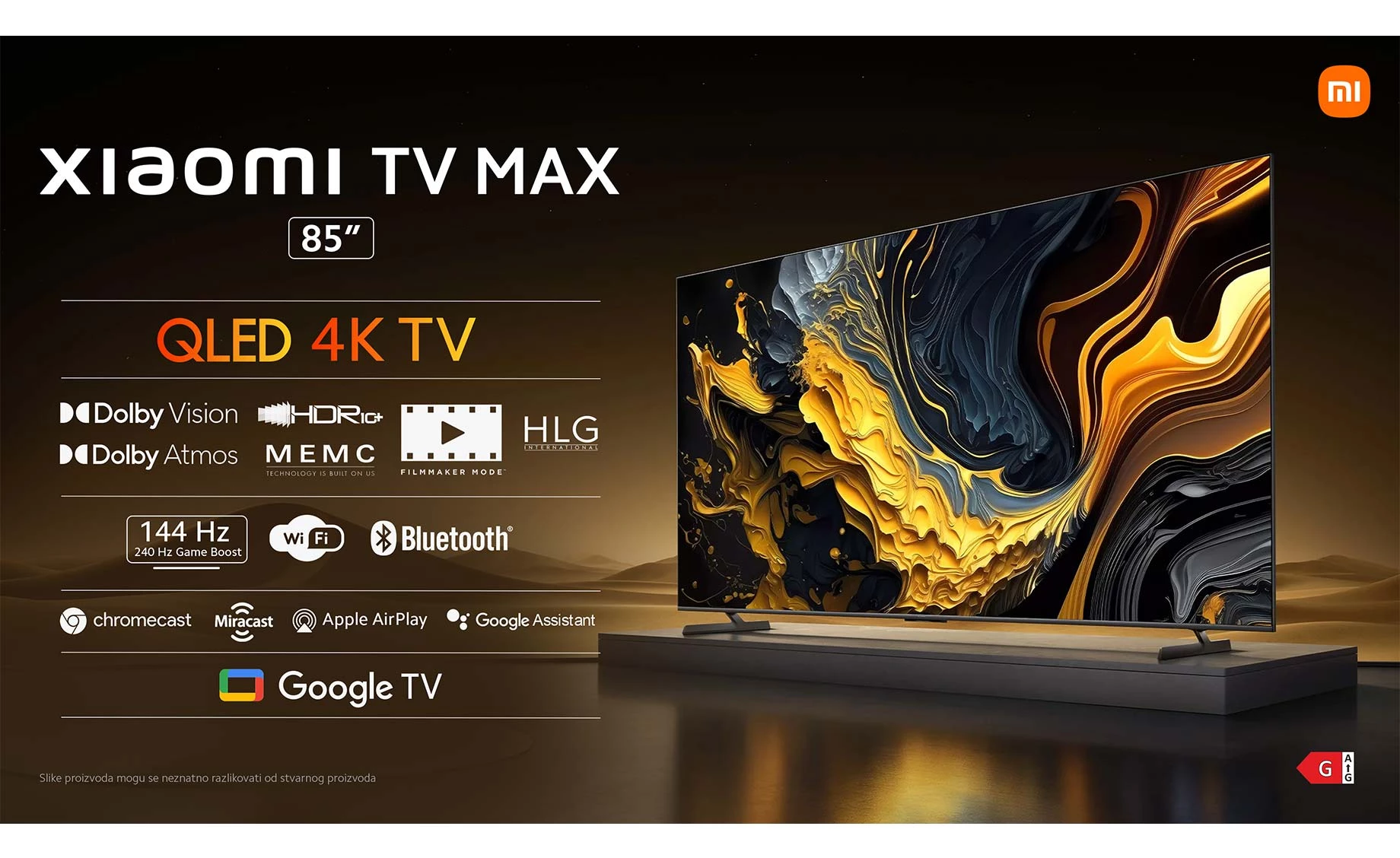 Xiaomi TV Max 100 100"(235cm) 4K UHD QLED TV