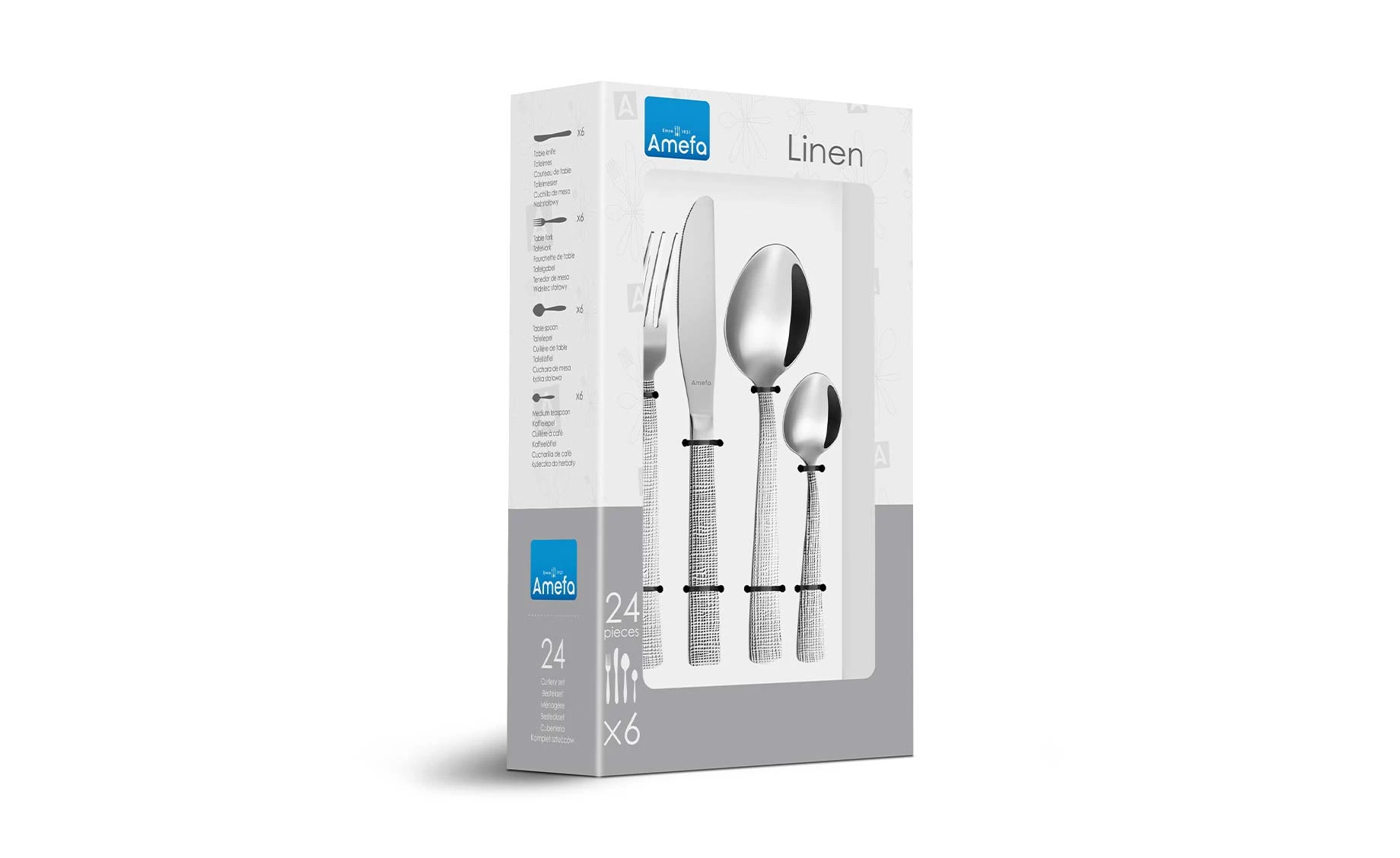 Pribor za jelo Linen, 24 komada