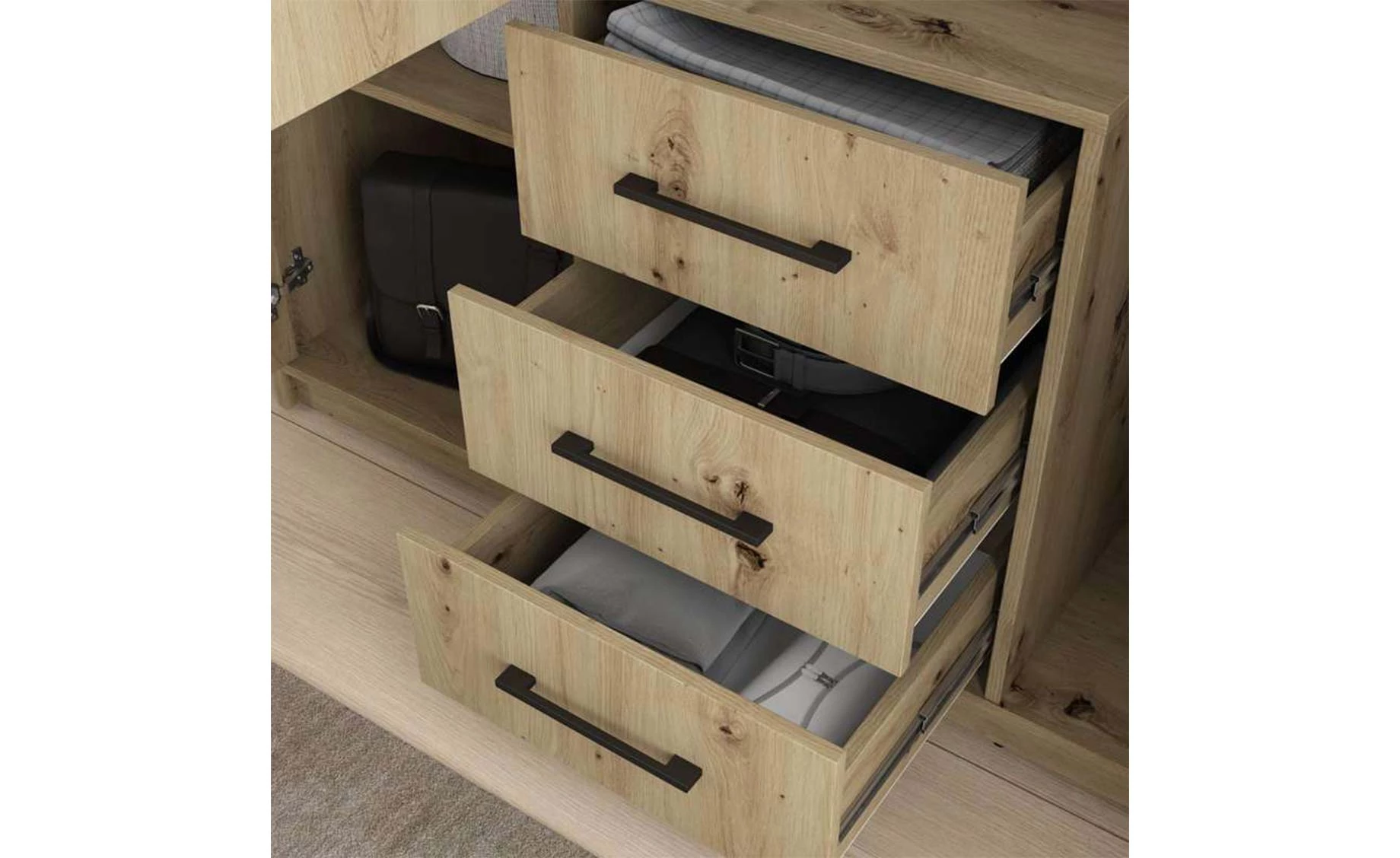  Bollate ormar 3 vrata + 3 fioke 150x58x200 cm artisan