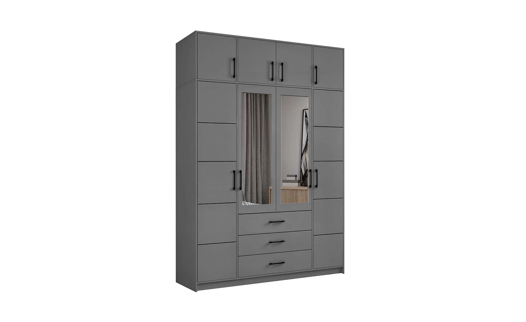  Belluno nadogradnja 4 vrata 200x58x45 cm grafit