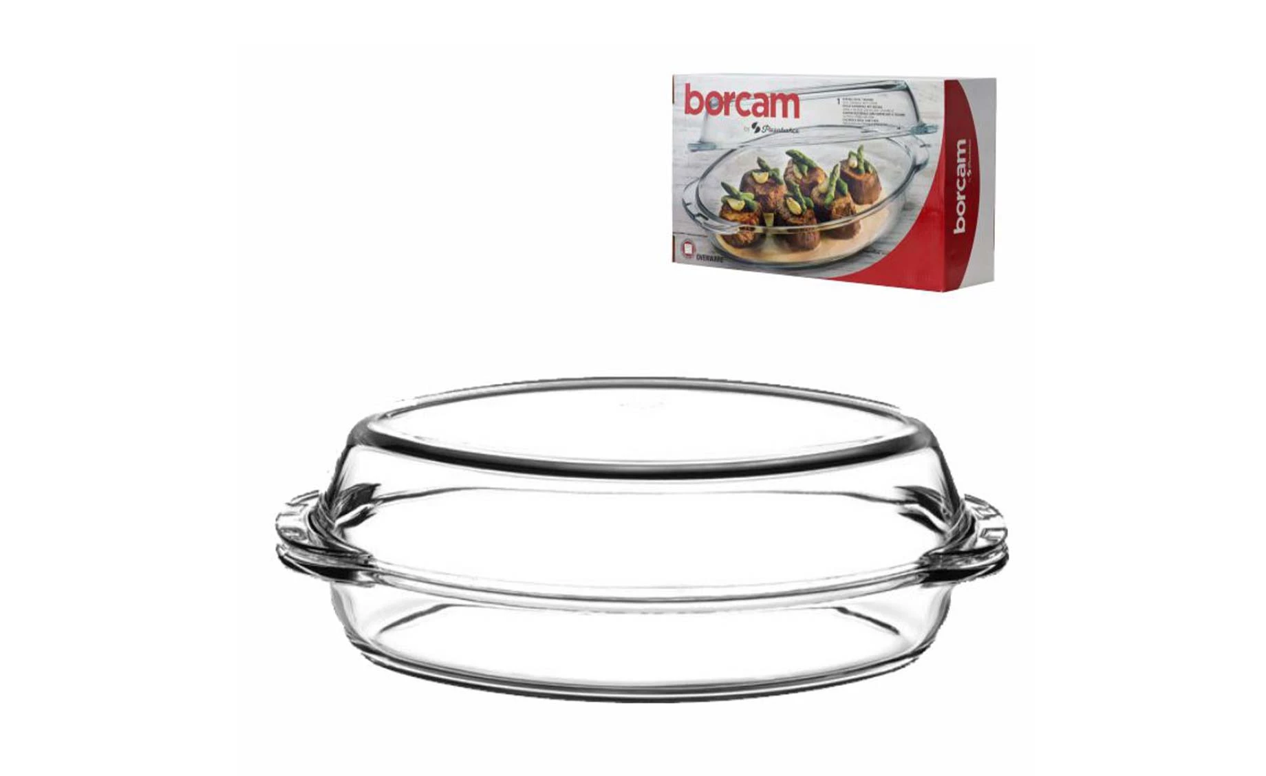 Vatrostalni pekač s poklopcem ovalni 39x19,5cm