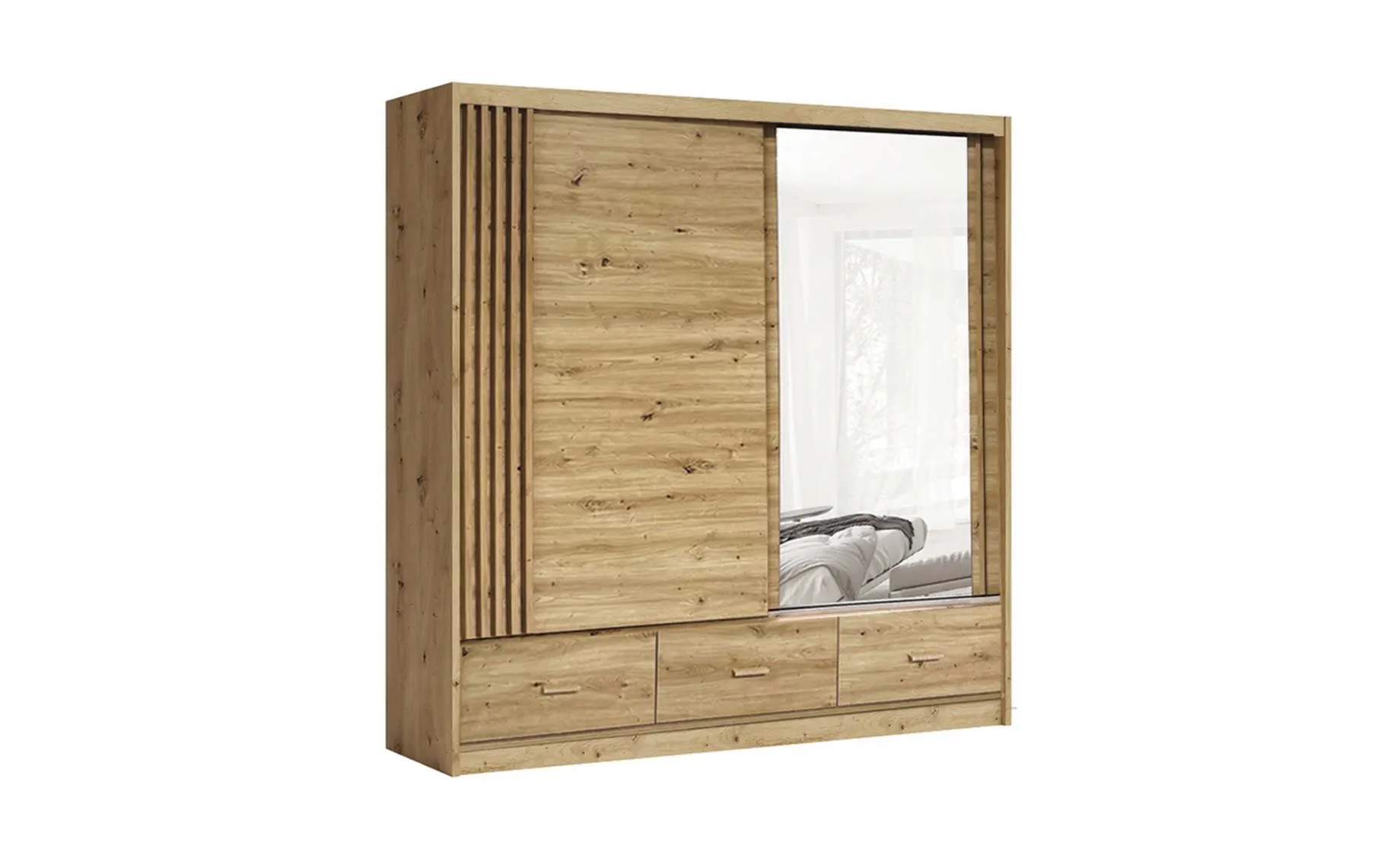 Canada ormar 2 vrata/ogledalo 200x59x215 artisan hrast