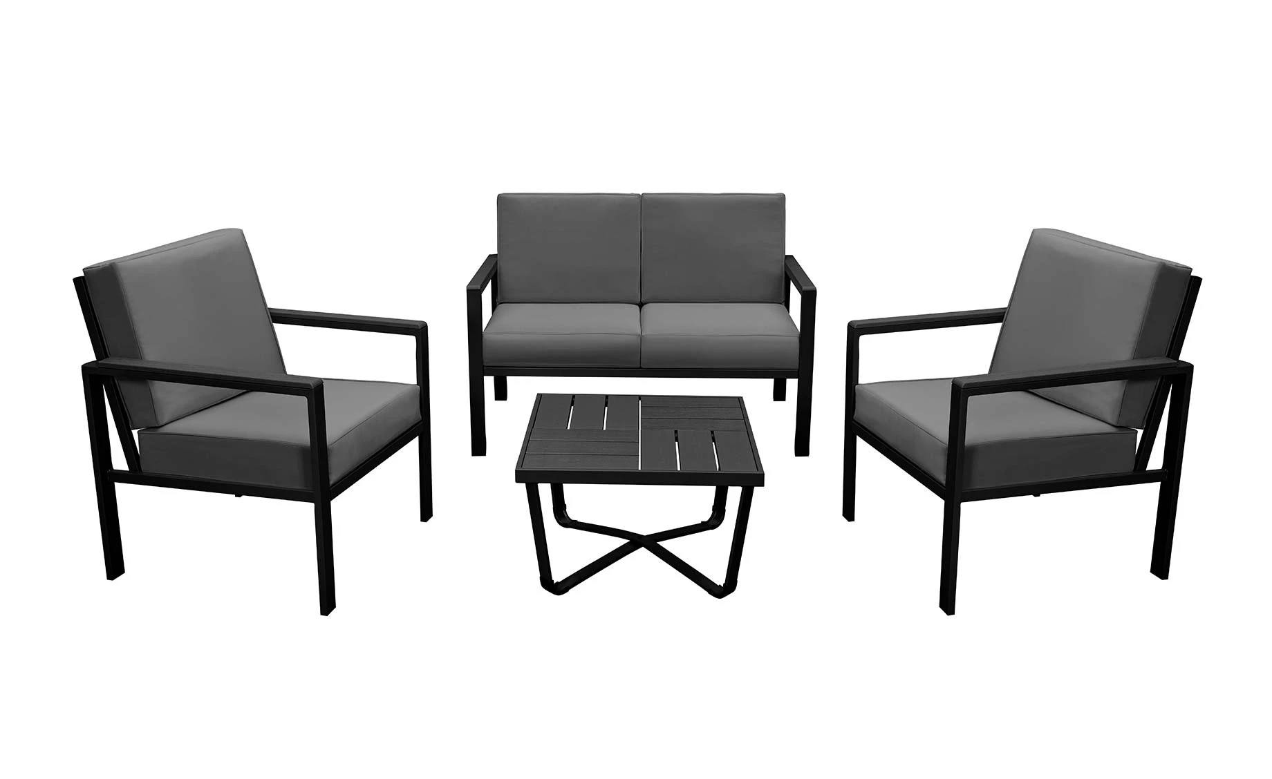 Andora metalni baštenski set tamno sivi