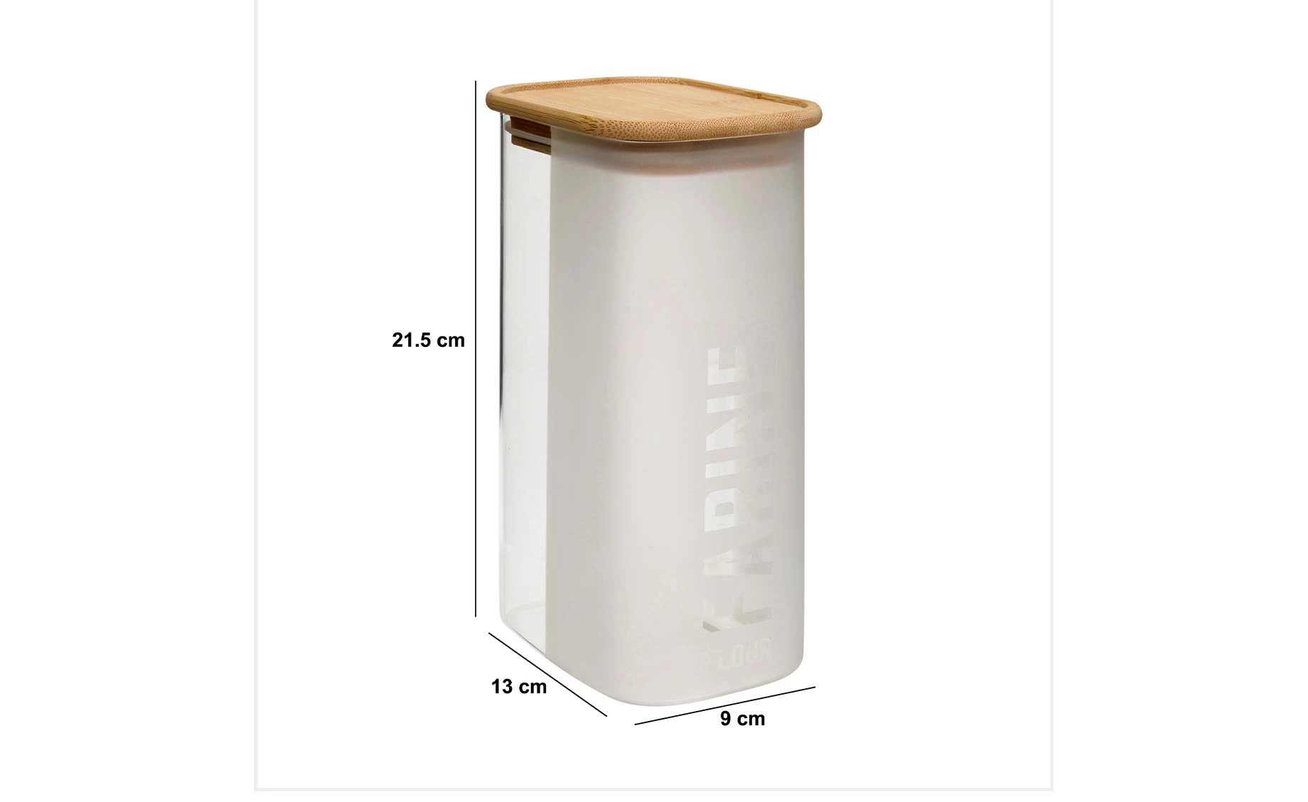 Posuda za brašno Glassy 1,6l
