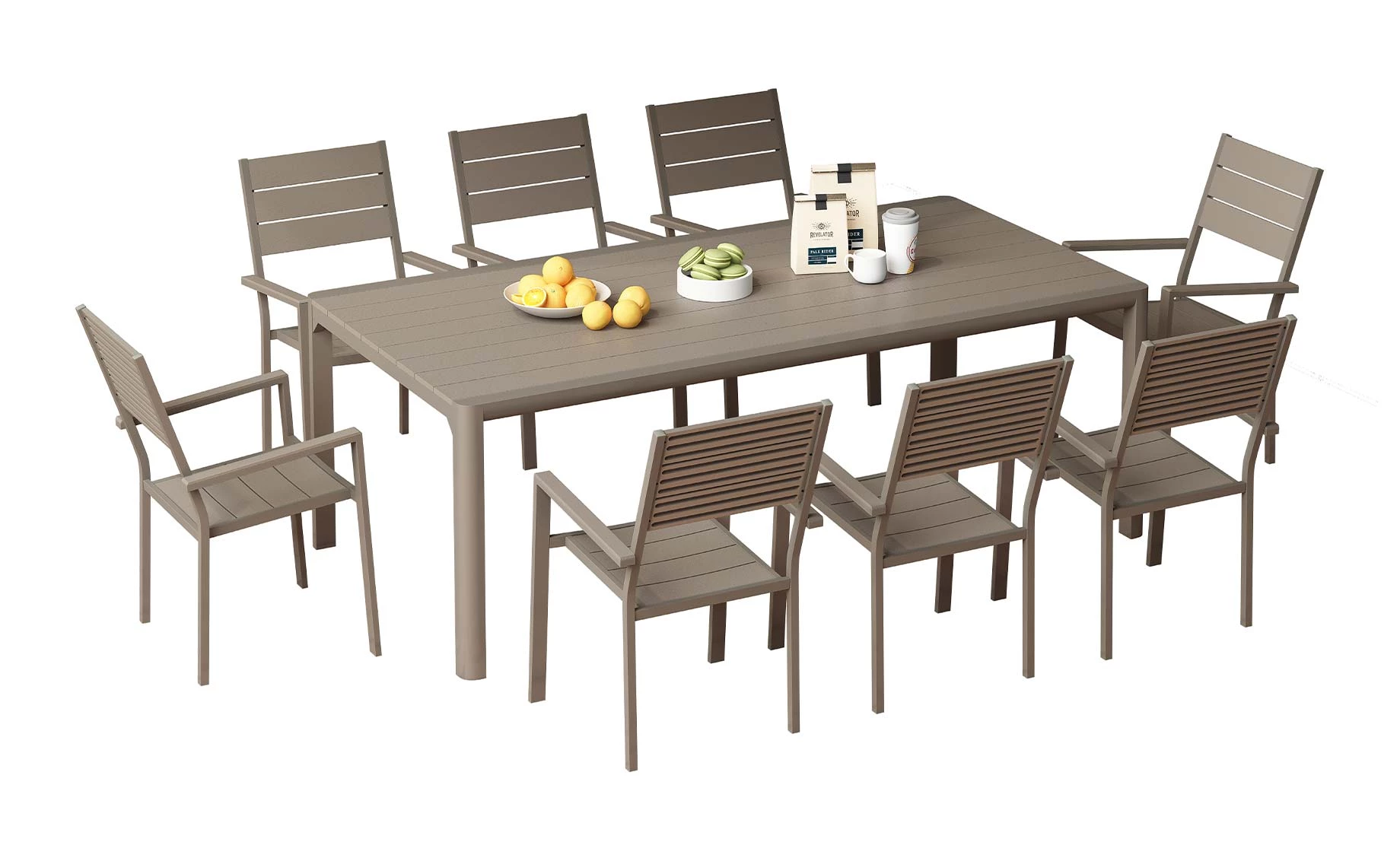 Canari sto 220x111x76 cm taupe