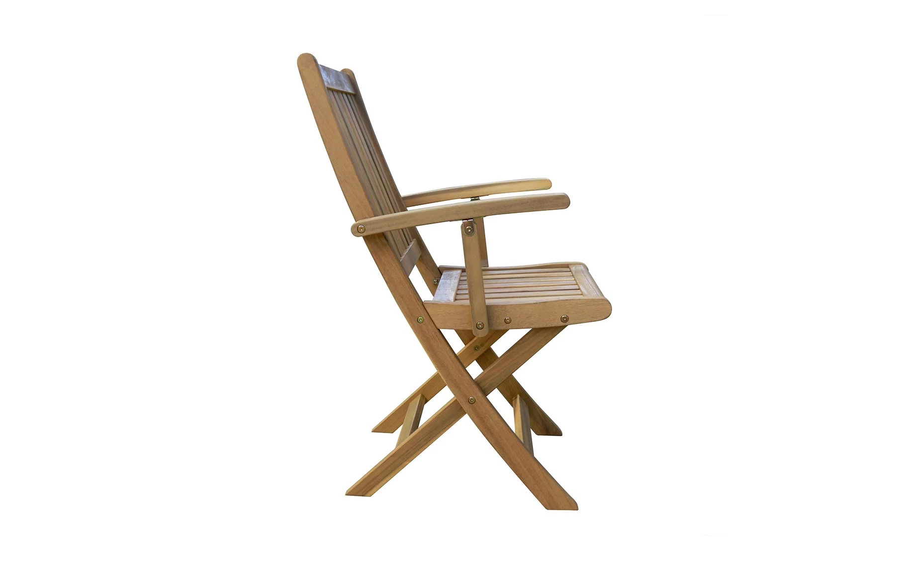 Aluna sklopiva stolica sa rukonaslonima 52x61x90 cm tikovina