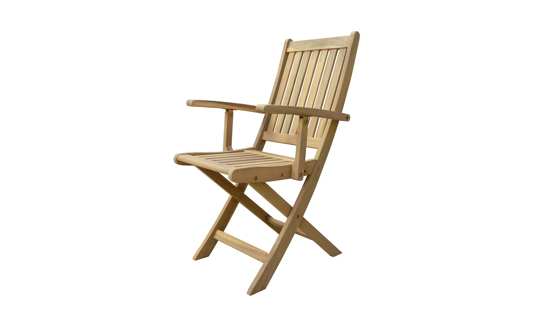 Aluna sklopiva stolica sa rukonaslonima 52x61x90 cm tikovina