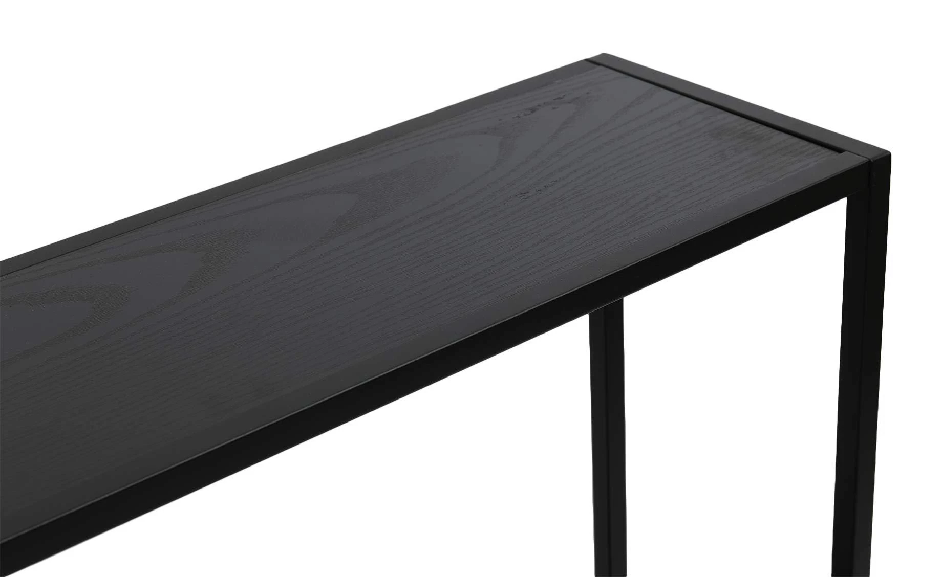 Seaford zidna polica 75x20x91 cm crna