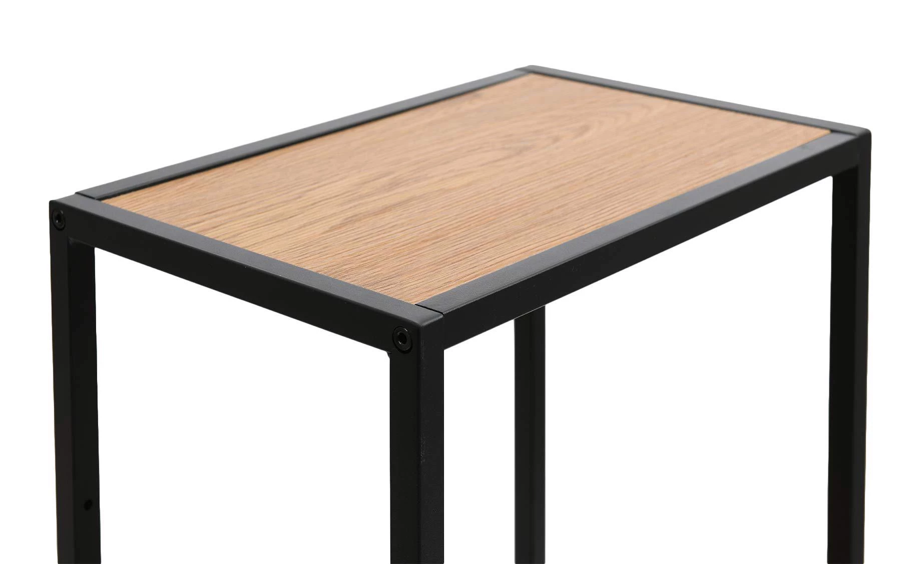 Seaford zidna polica 37x24x108 cm natur crna