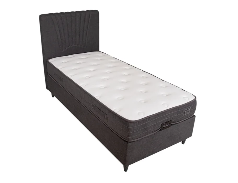 Venti boxspring krevet 122x209x111 cm sivi