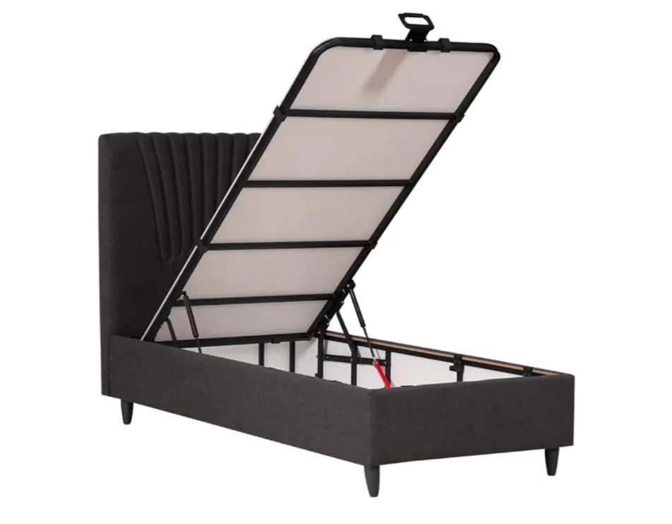 Venti boxspring krevet 122x209x111 cm sivi