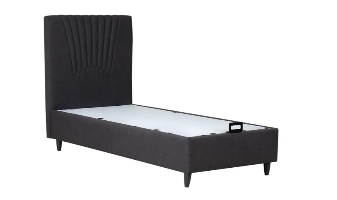 Venti krevet sa prostorom za odlaganje 152x209x111 cm sivi