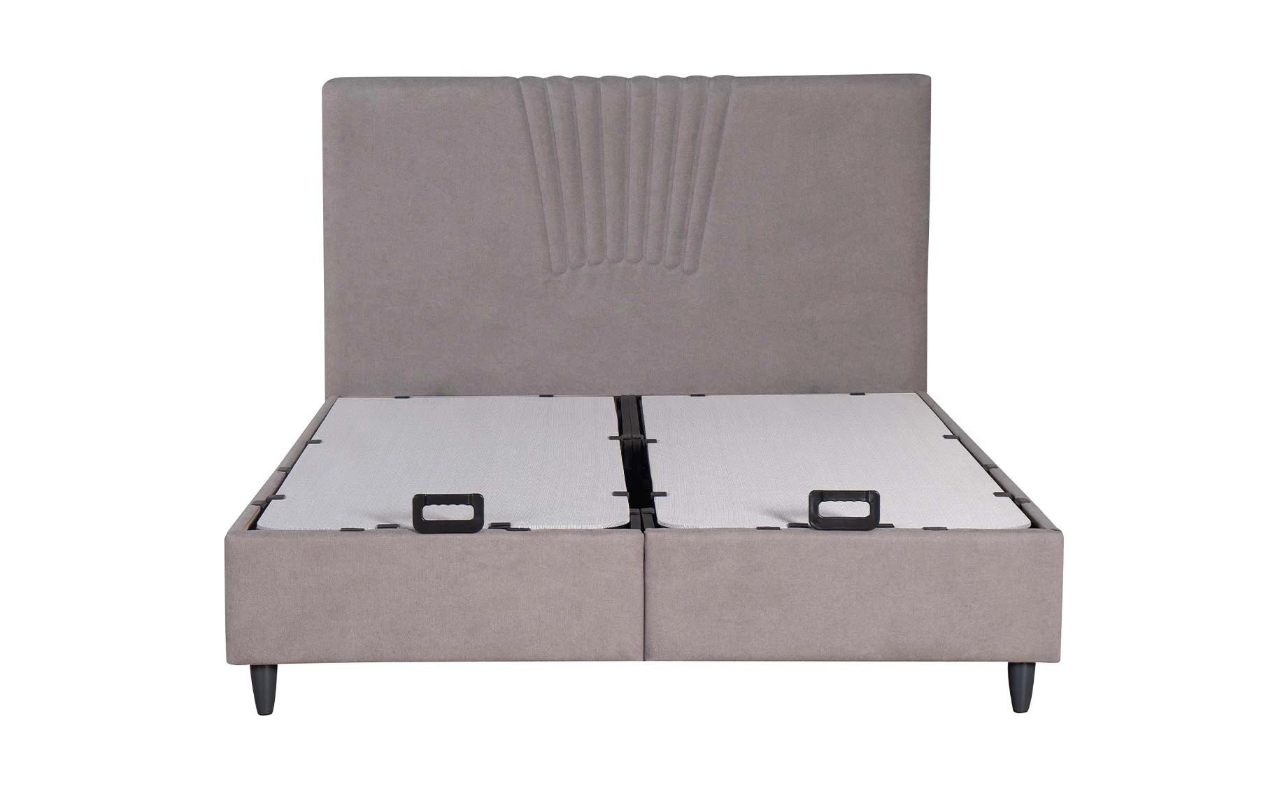 Venti krevet sa prostorom za odlaganje 162x209x111 cm sivi