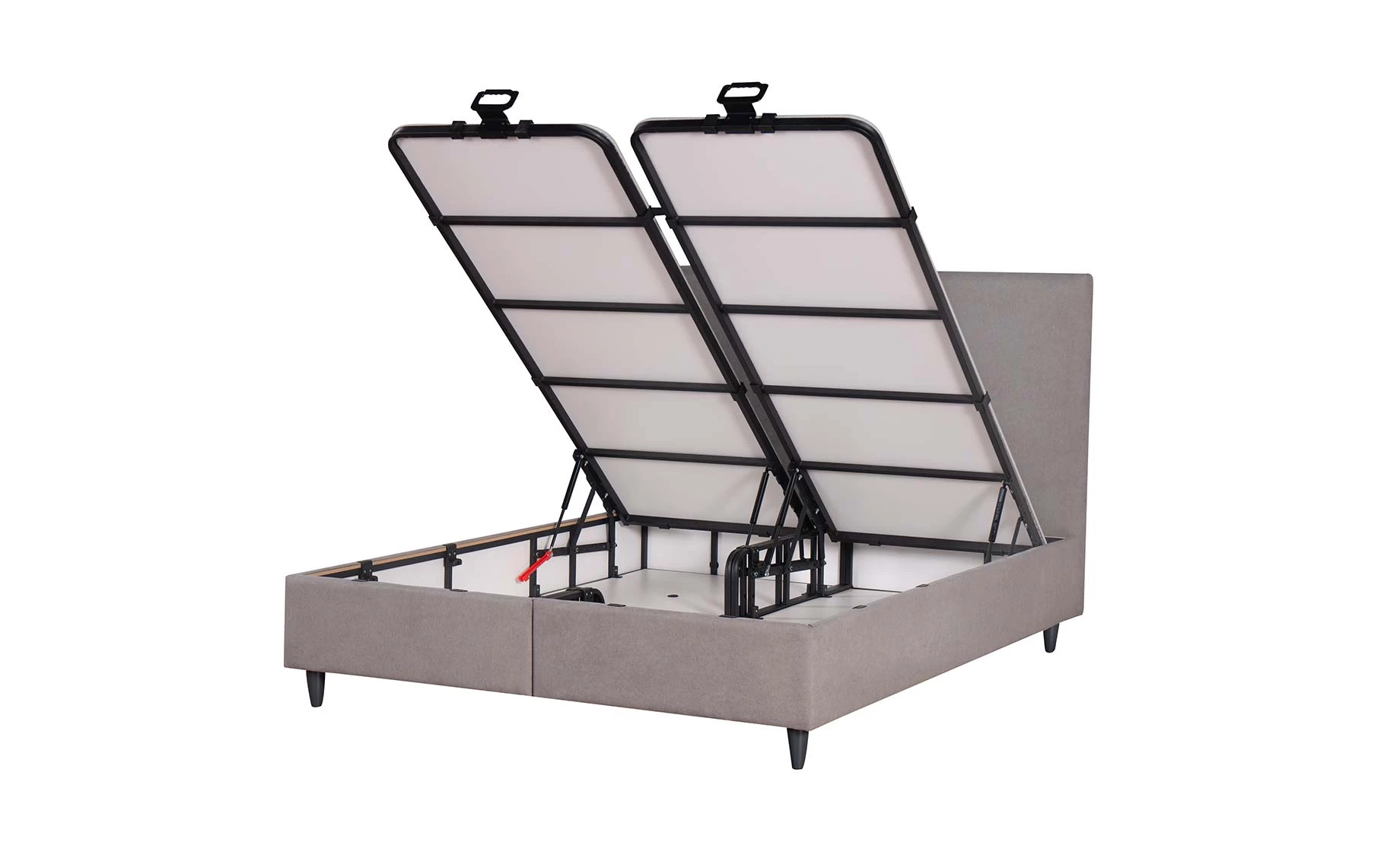 Venti krevet sa prostorom za odlaganje 162x209x111 cm sivi