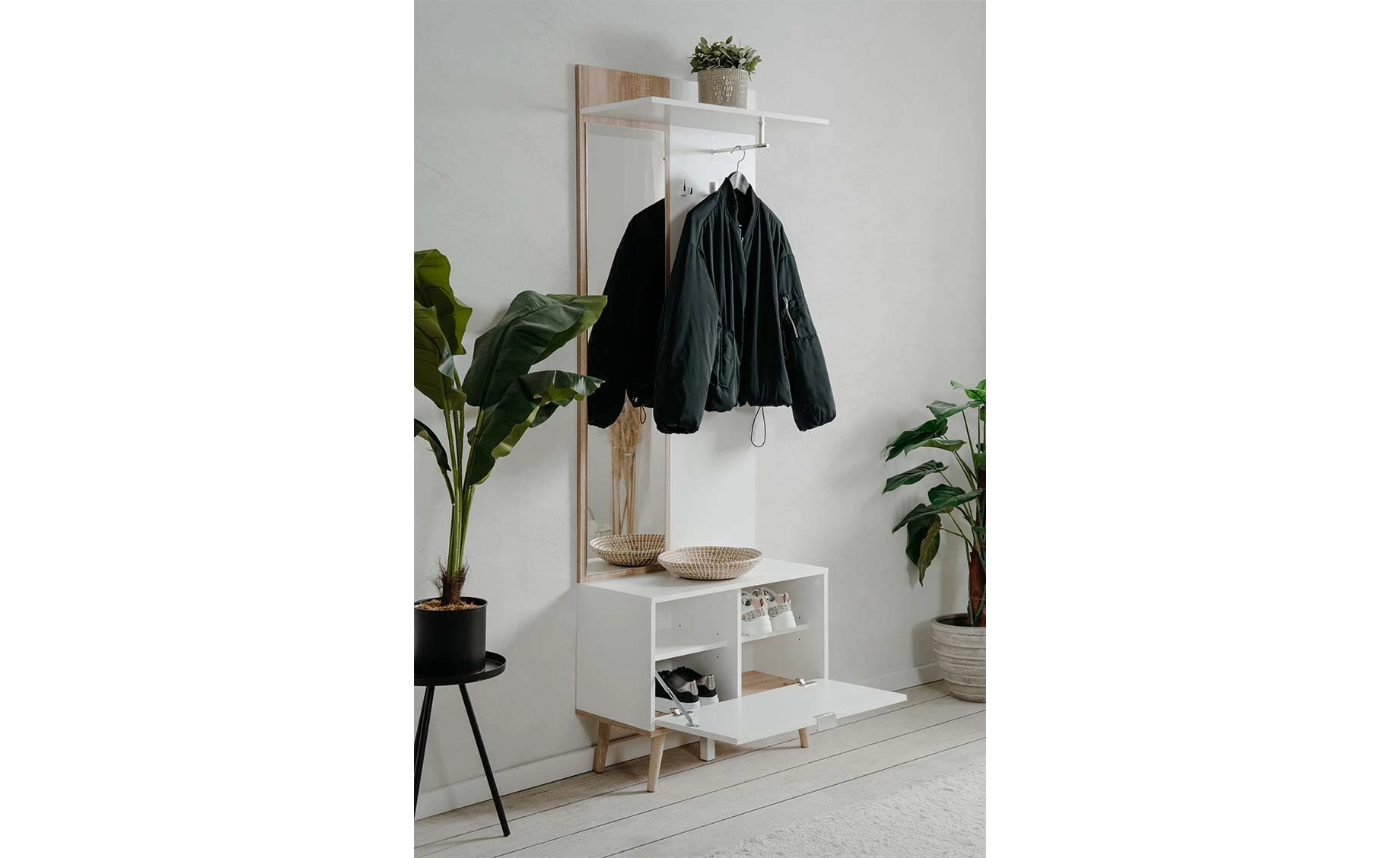 Goteborg 42A predsoblje 70x32x200 cm belo/sonoma