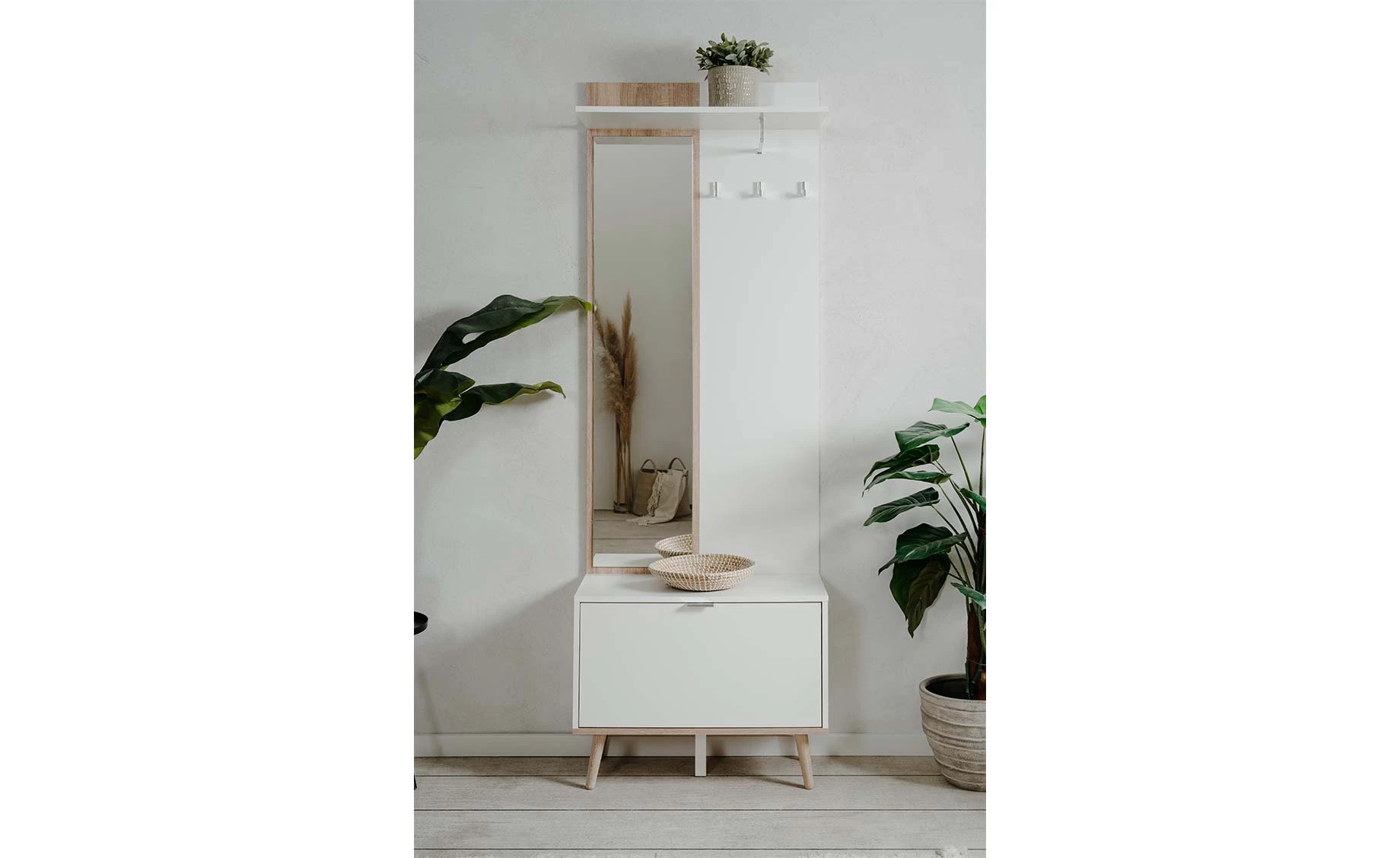 Goteborg 42A predsoblje 70x32x200 cm belo/sonoma