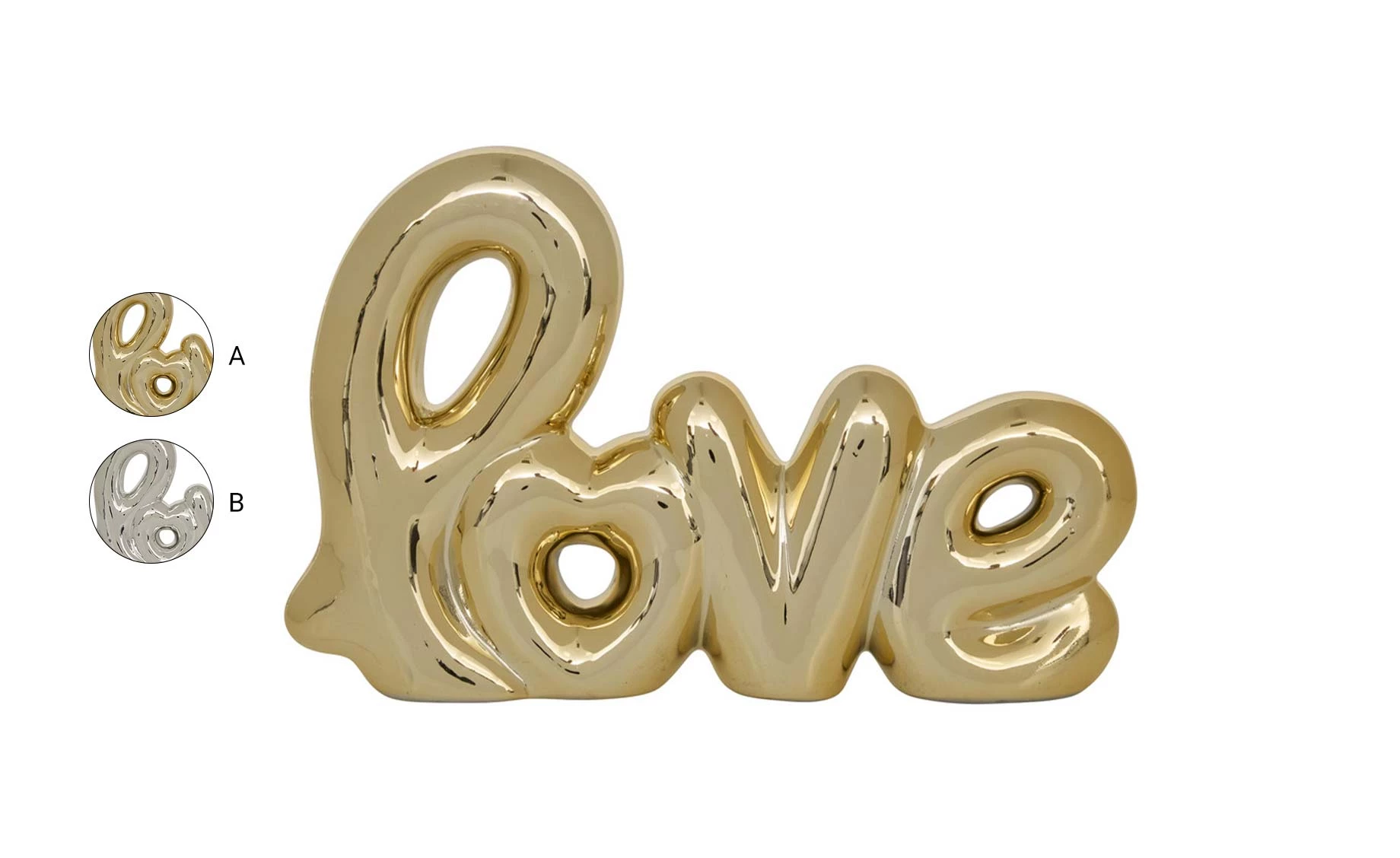 Dekoracija Love 21,4x14cm