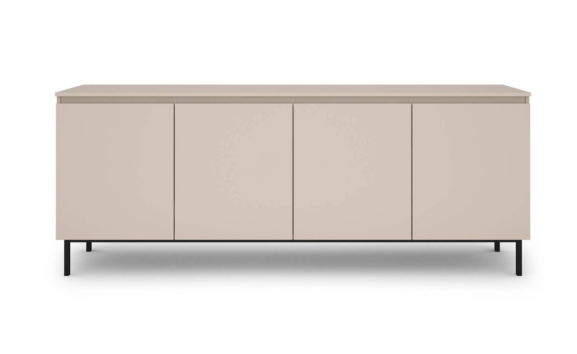 Tulle komoda 4 vrata 200x40x78 cm kašmir bež