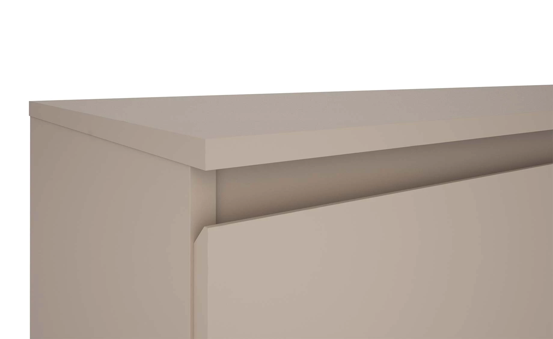 Tulle komoda 4 vrata 200x40x78 cm kašmir bež