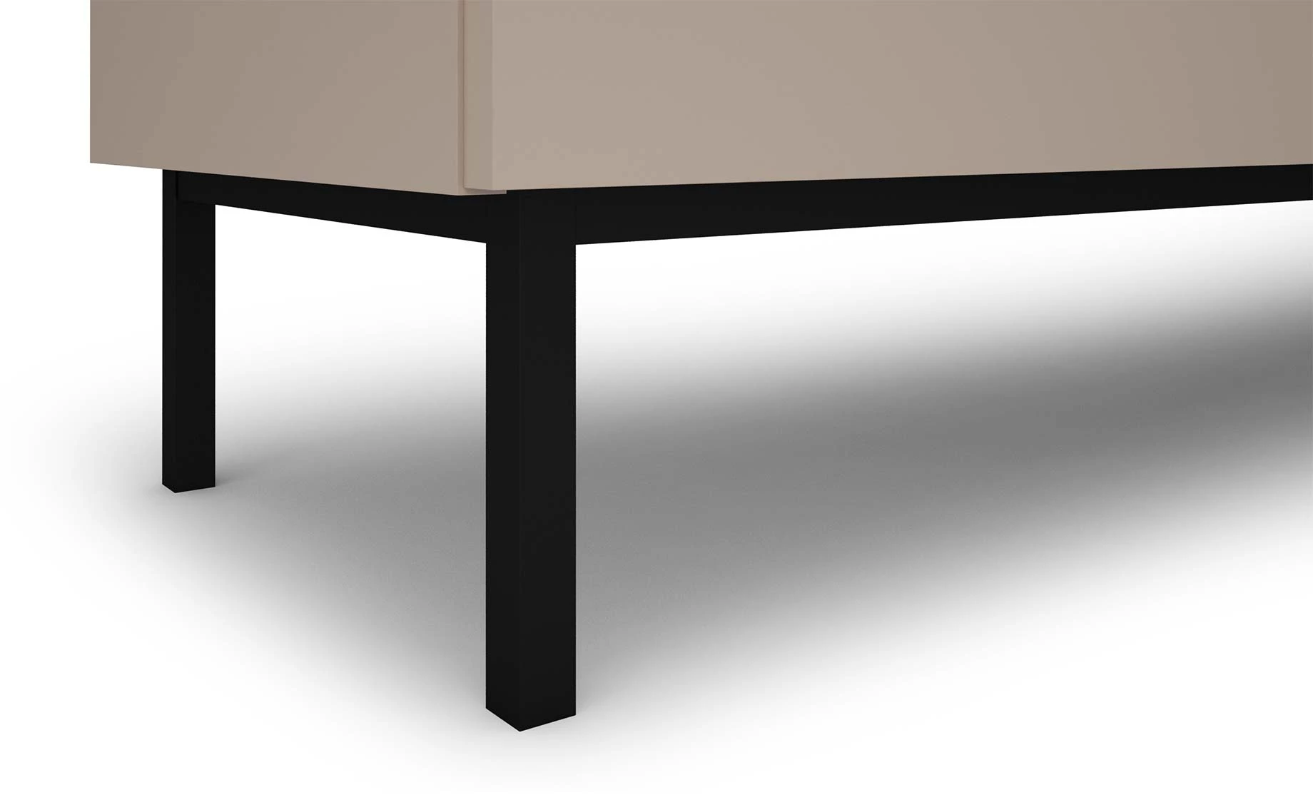 Tulle komoda 4 vrata 200x40x78 cm kašmir bež