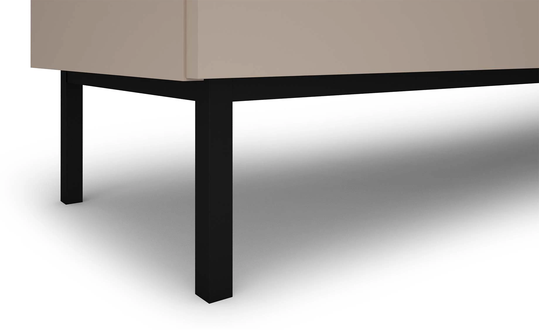 Tulle komoda 4 vrata 200x40x78 cm kašmir bež