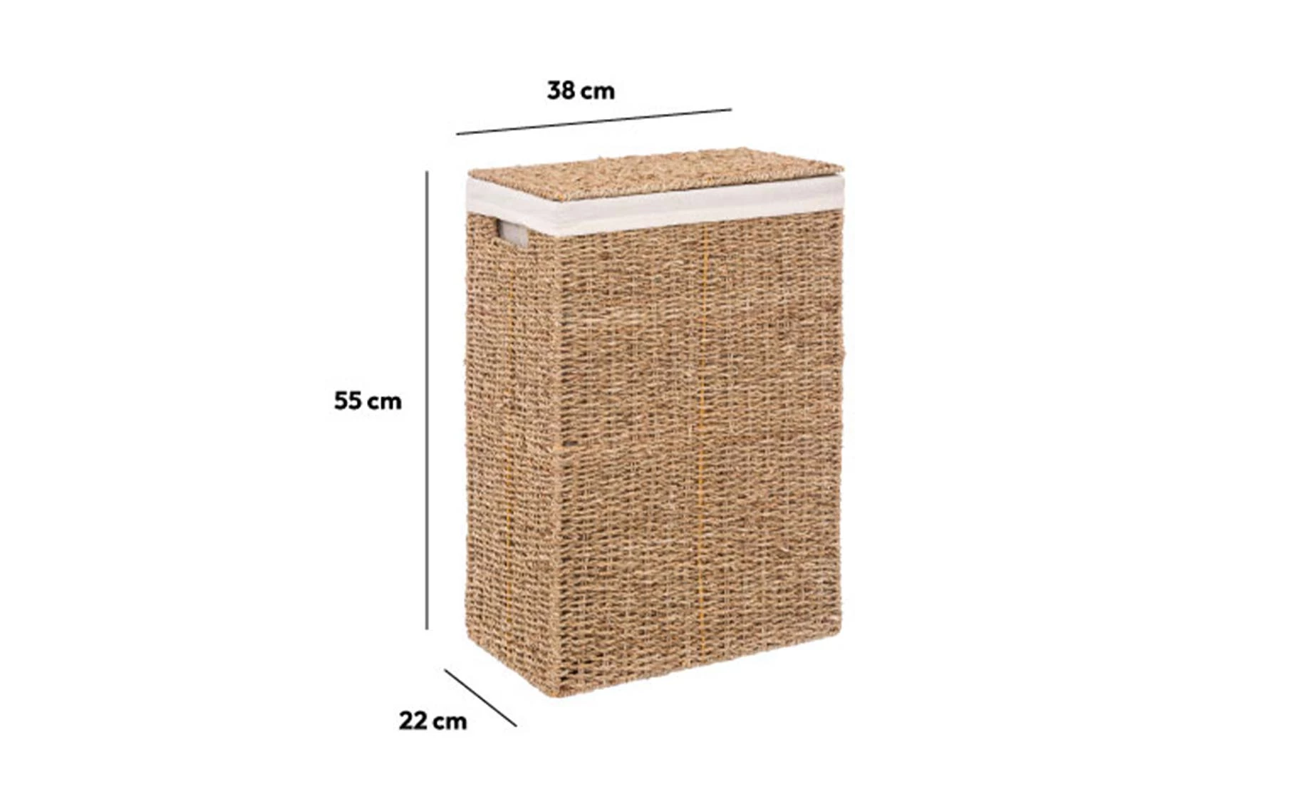 Korpa za veš Rory 40l natur