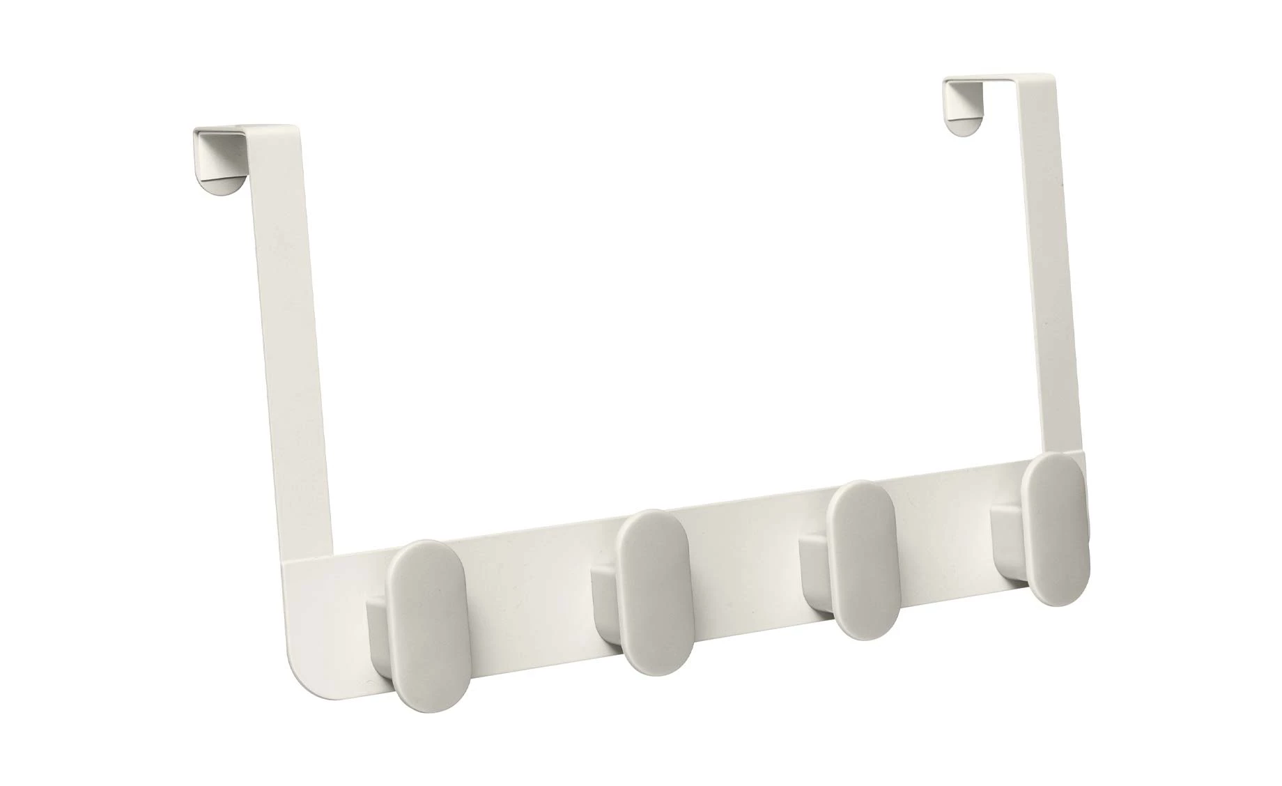 Vešalica za vrata sa 4 kukice Lina 35x8x20cm bela