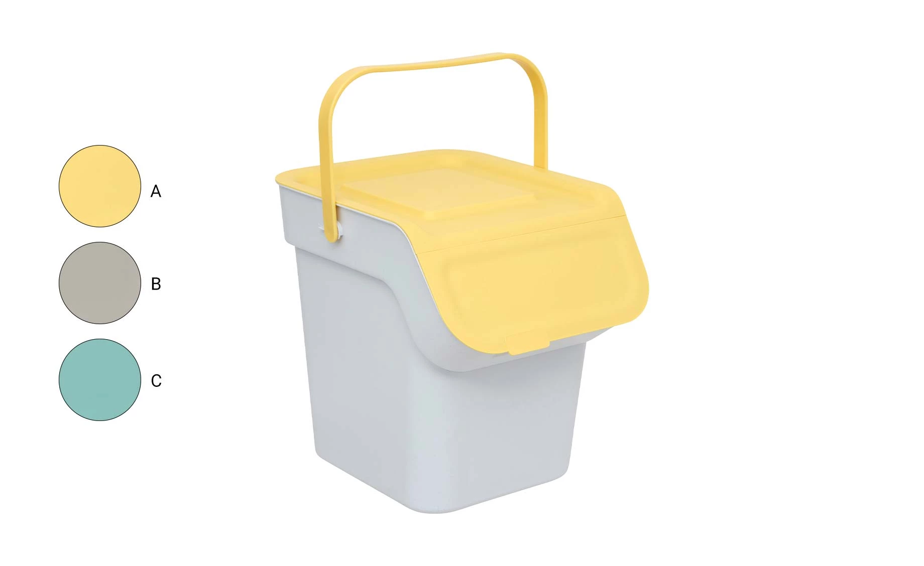 Plastična kanta sa poklopcem na preklop Flip 20l više boja