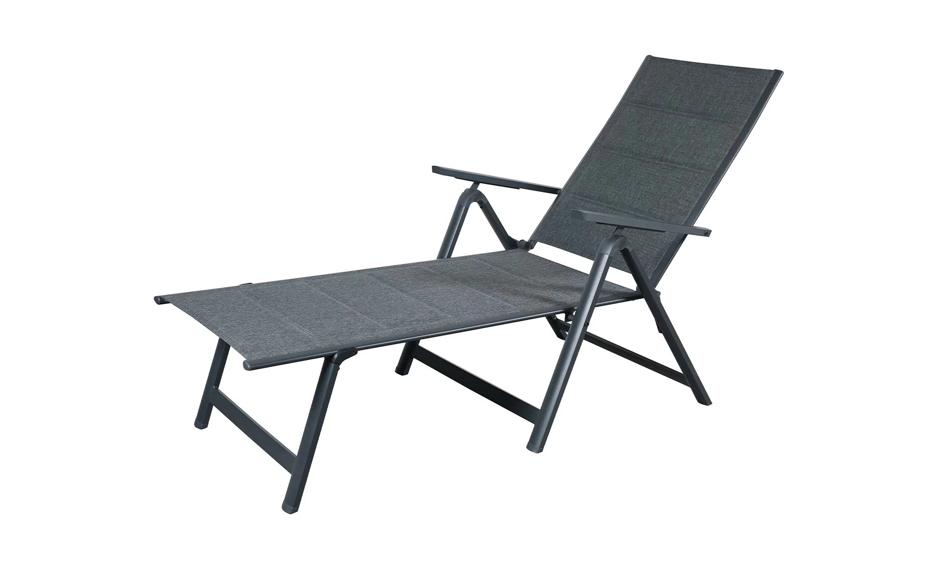 Capri aluminijumska ležaljka 71x177x74 cm - siva