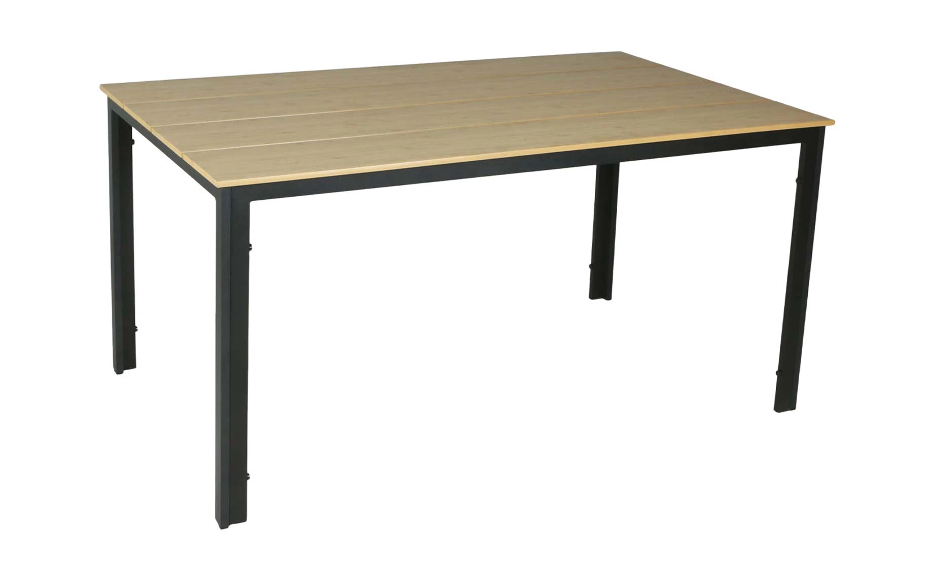 Deglas aluminijski sto 150x90x74 cm natur ploča