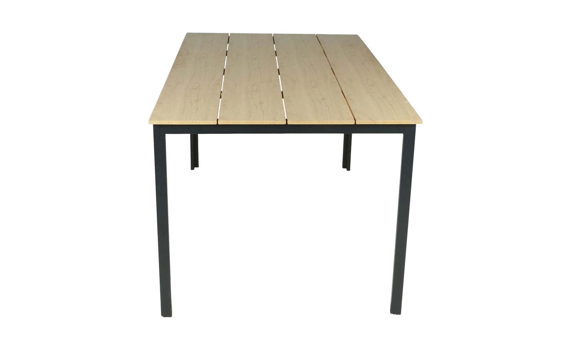 Deglas aluminijski sto 150x90x74 cm natur ploča
